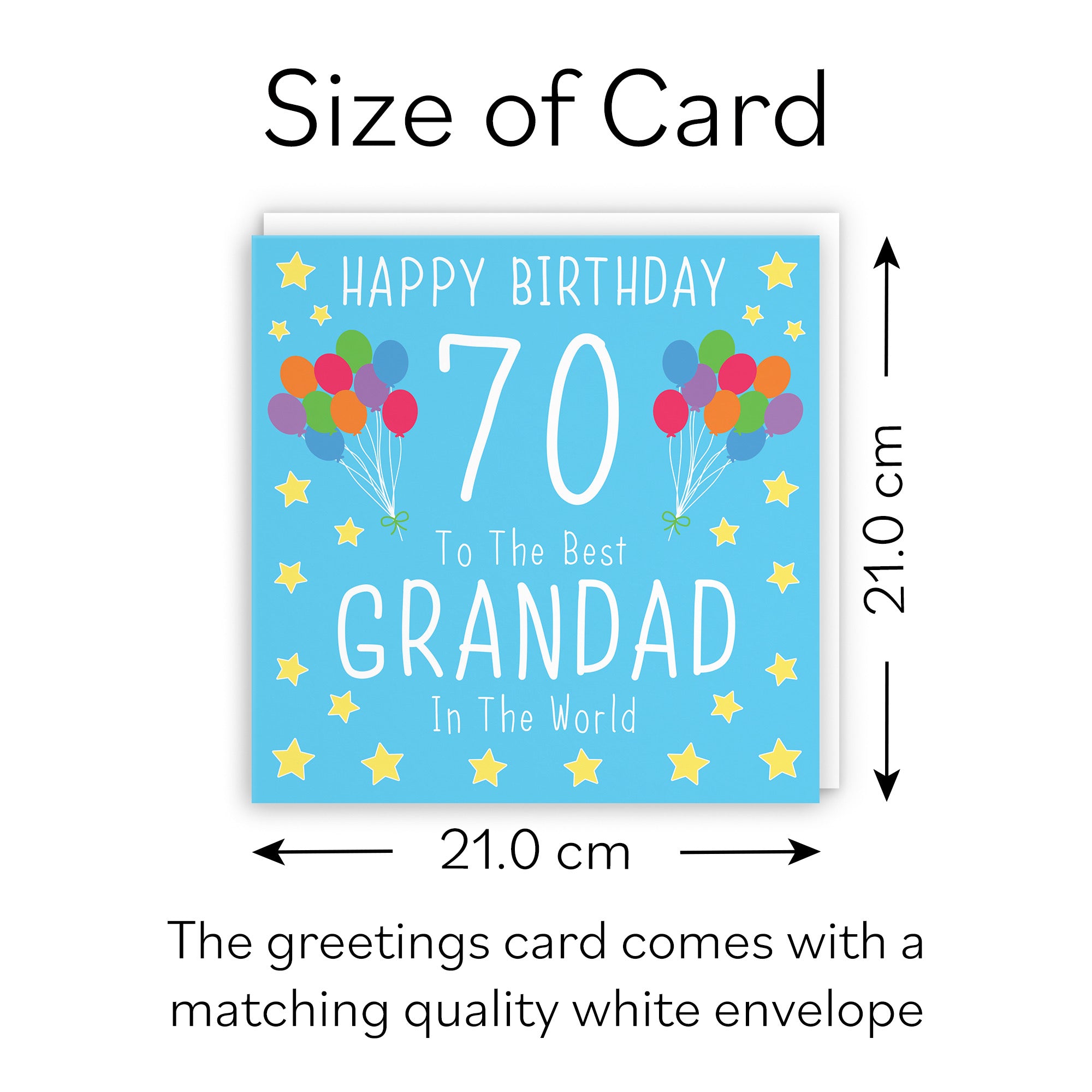 Large Grandad 70th Birthday Card Iconic - Default Title (B0B69SYWVG)