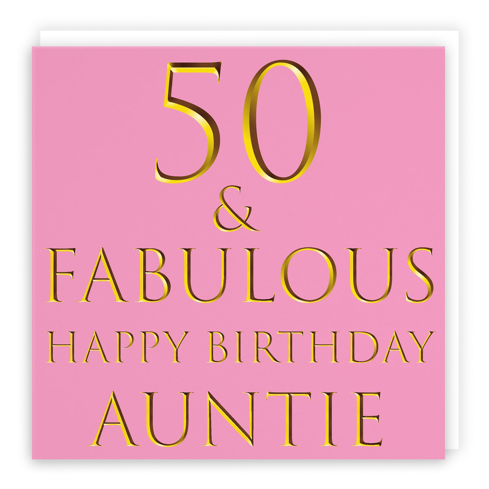 Large Auntie 50th Birthday Card Still Totally Fabulous - Default Title (B0B69T84XP)