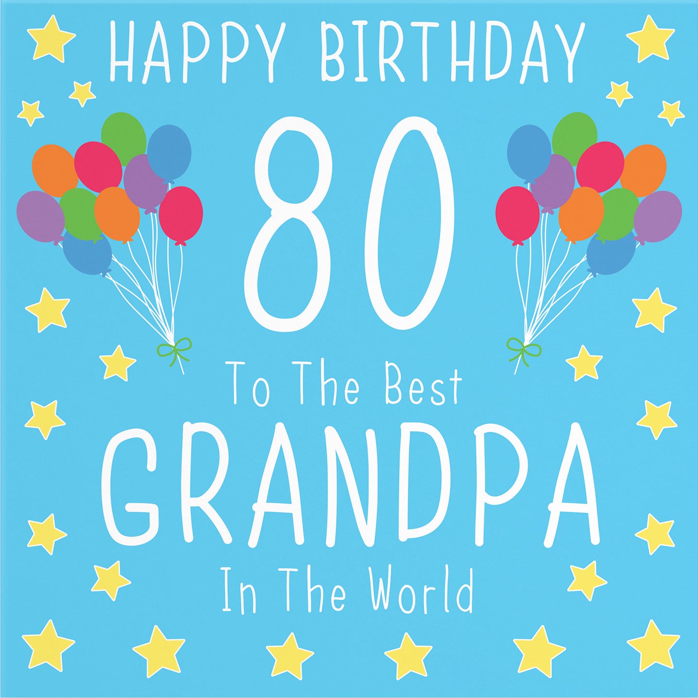 Large Grandpa 80th Birthday Card Iconic - Default Title (B0B69TNKCG)