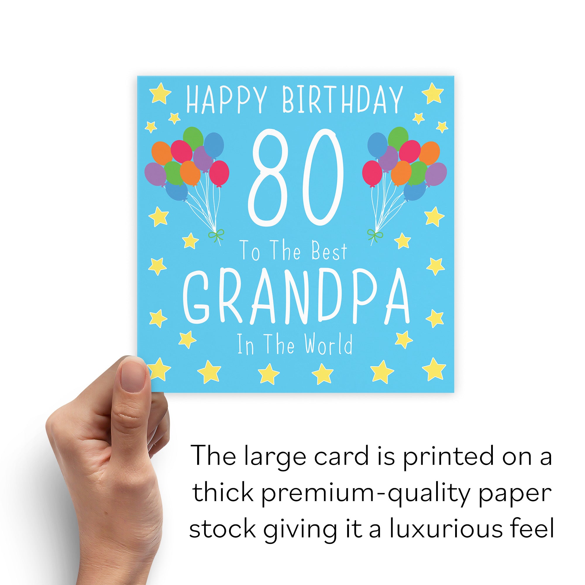 Large Grandpa 80th Birthday Card Iconic - Default Title (B0B69TNKCG)