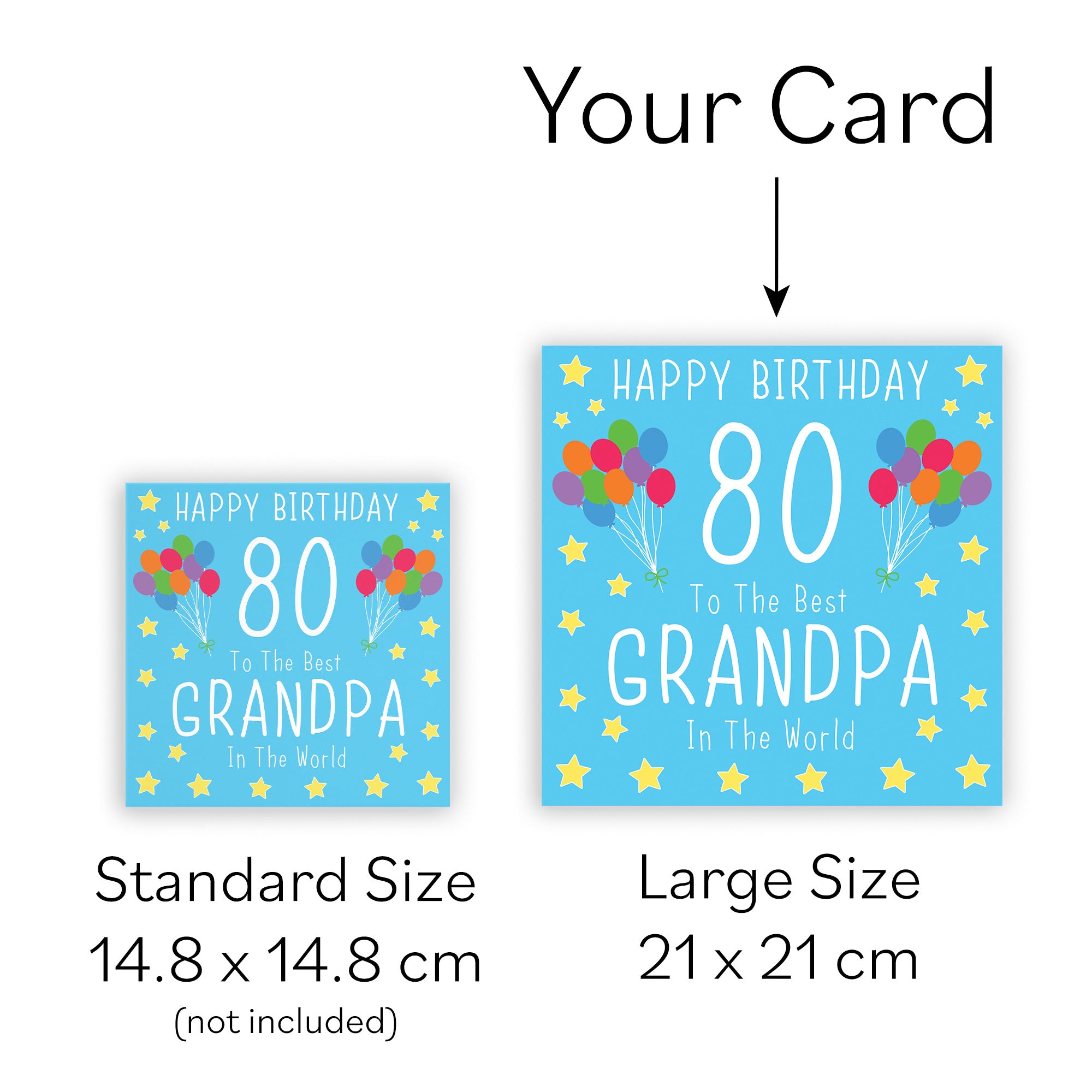 Large Grandpa 80th Birthday Card Iconic - Default Title (B0B69TNKCG)