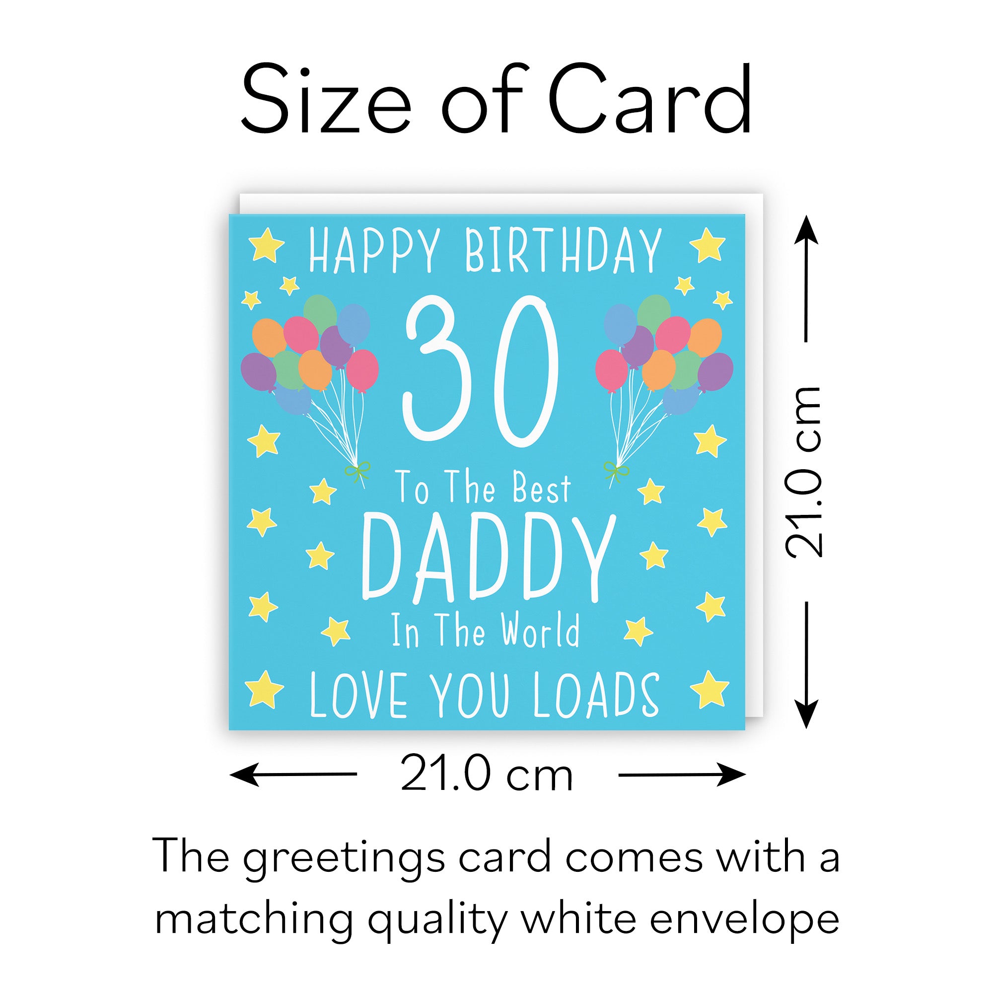 Large Daddy 30th Birthday Card Iconic - Default Title (B0B69V14GF)