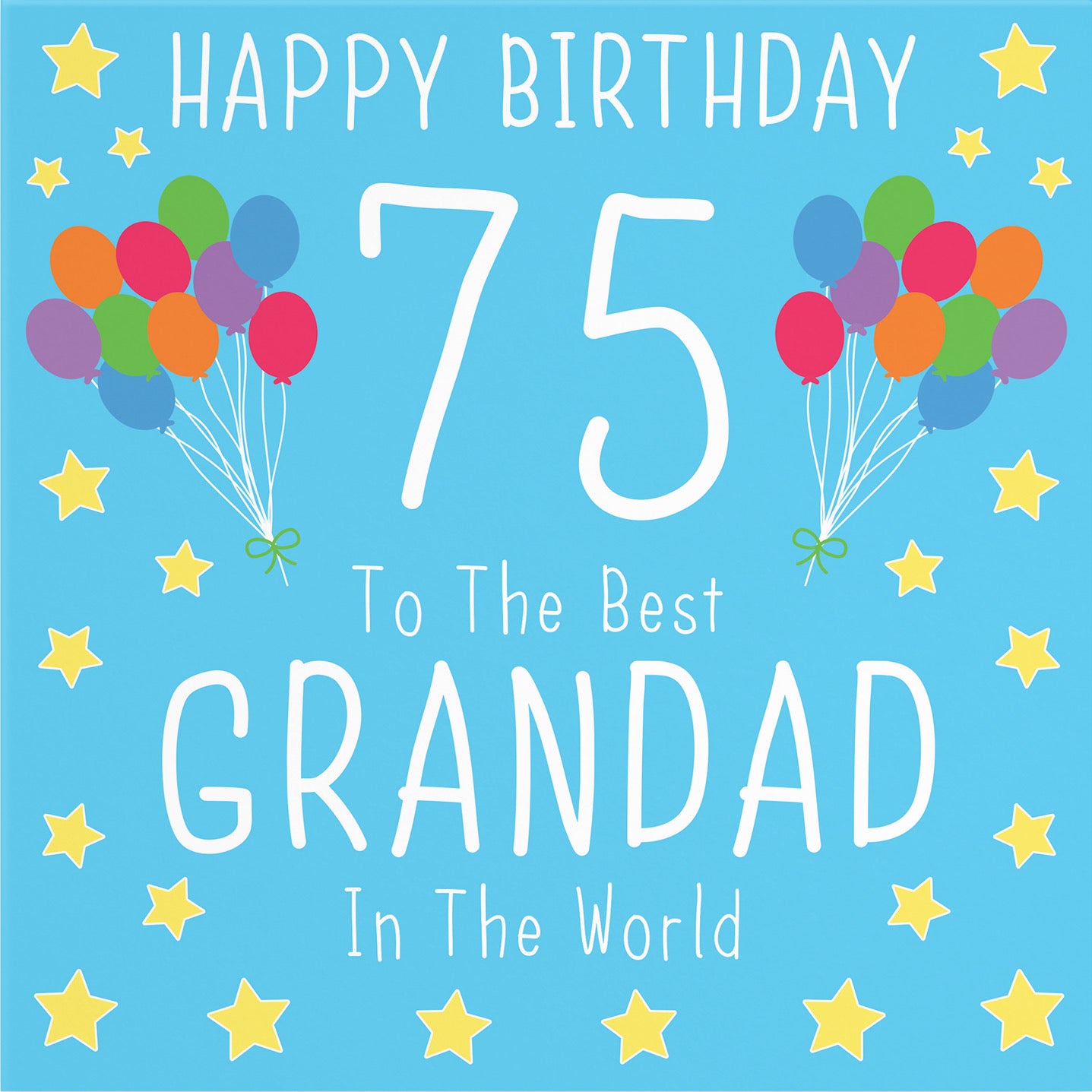 Large Grandad 75th Birthday Card Iconic - Default Title (B0B69V9Q8K)