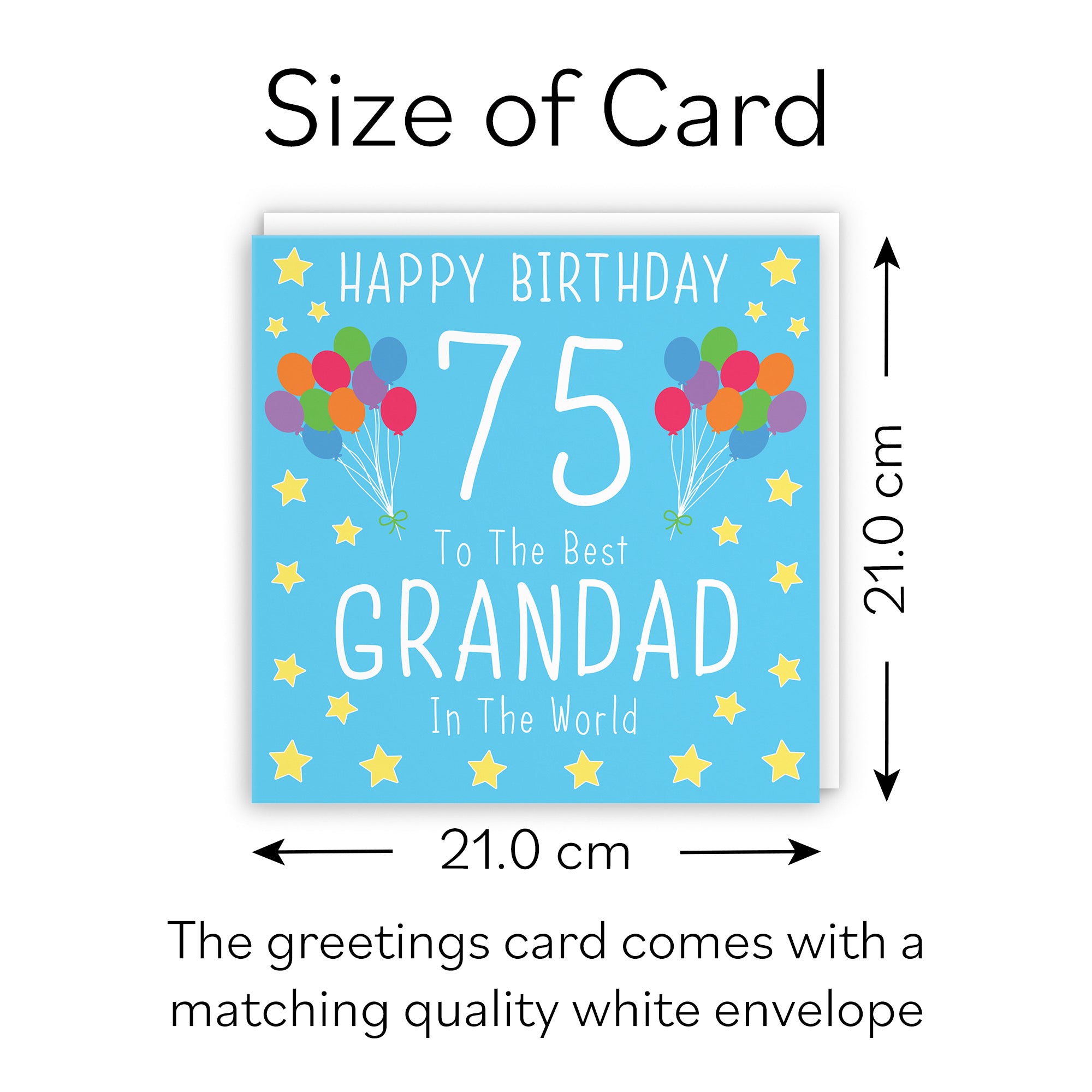 Large Grandad 75th Birthday Card Iconic - Default Title (B0B69V9Q8K)