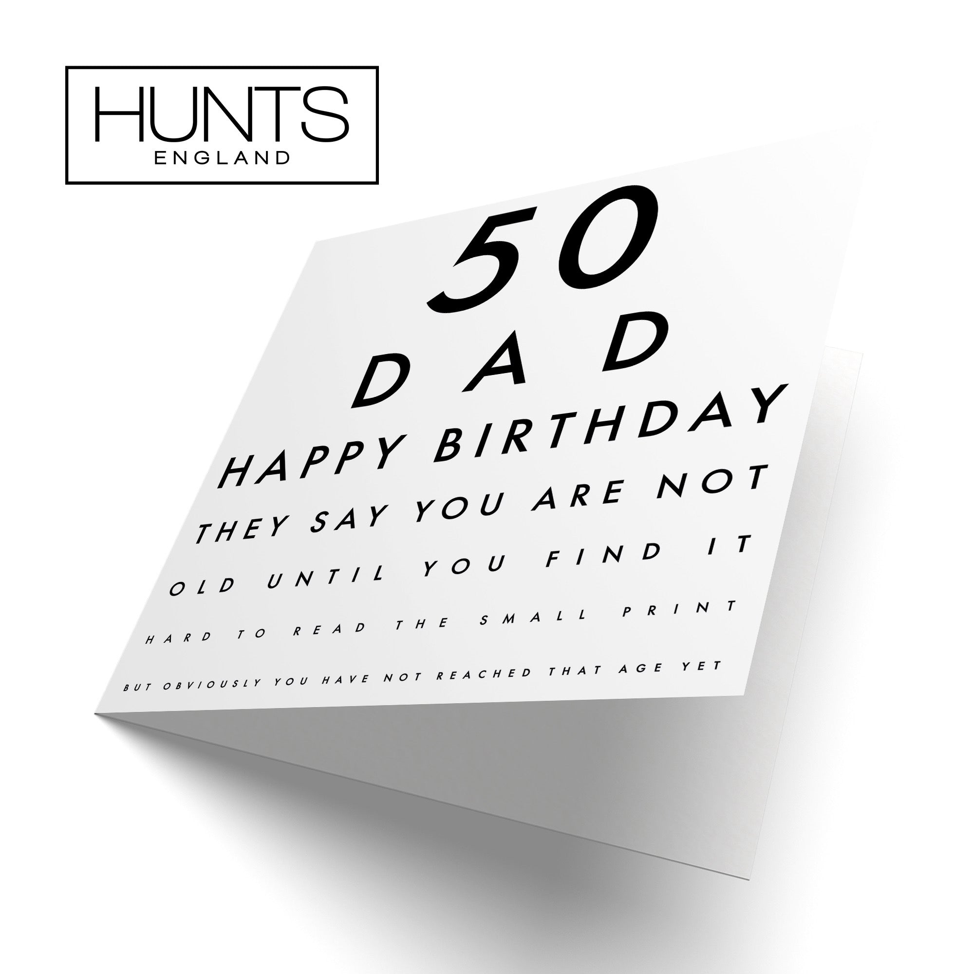 Large Funny Dad 50th Funny Birthday Card Letters - Default Title (B0B69VG1PY)