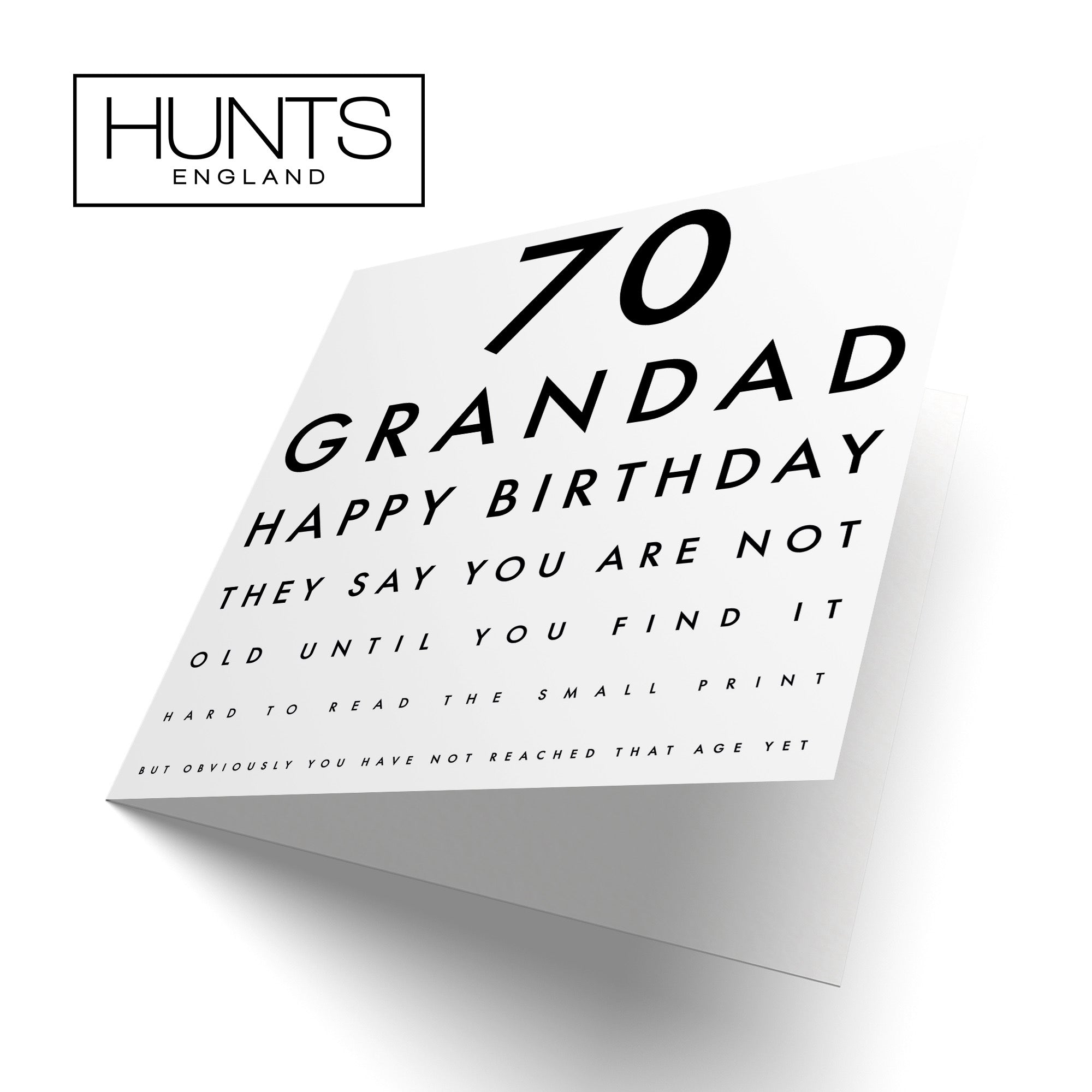 Large Grandad 70th Funny Birthday Card Letters - Default Title (B0B69X93WS)