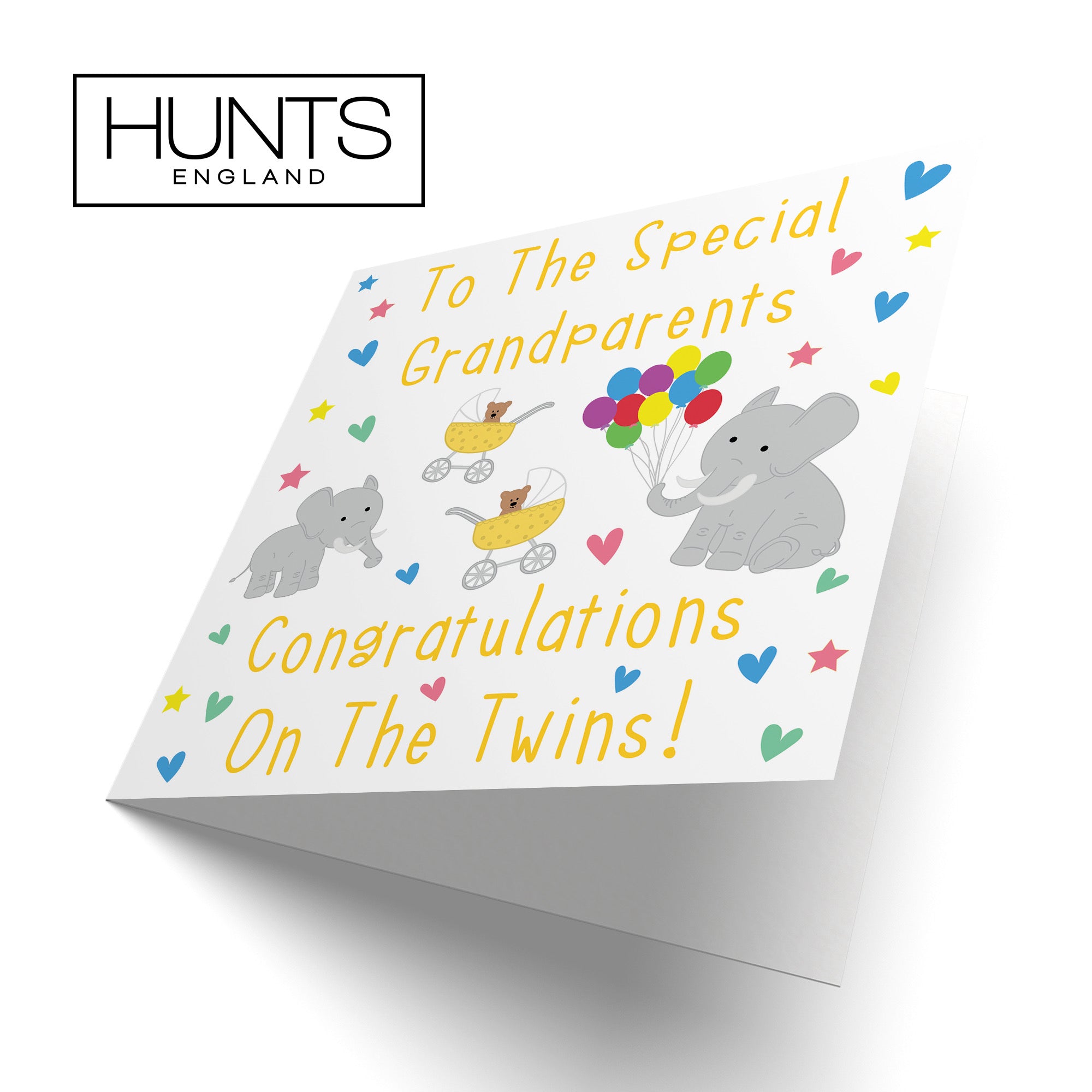 Large Congratulations New Baby Twins Card For Grandparents Iconic - Default Title (B0B6WSF2D4)