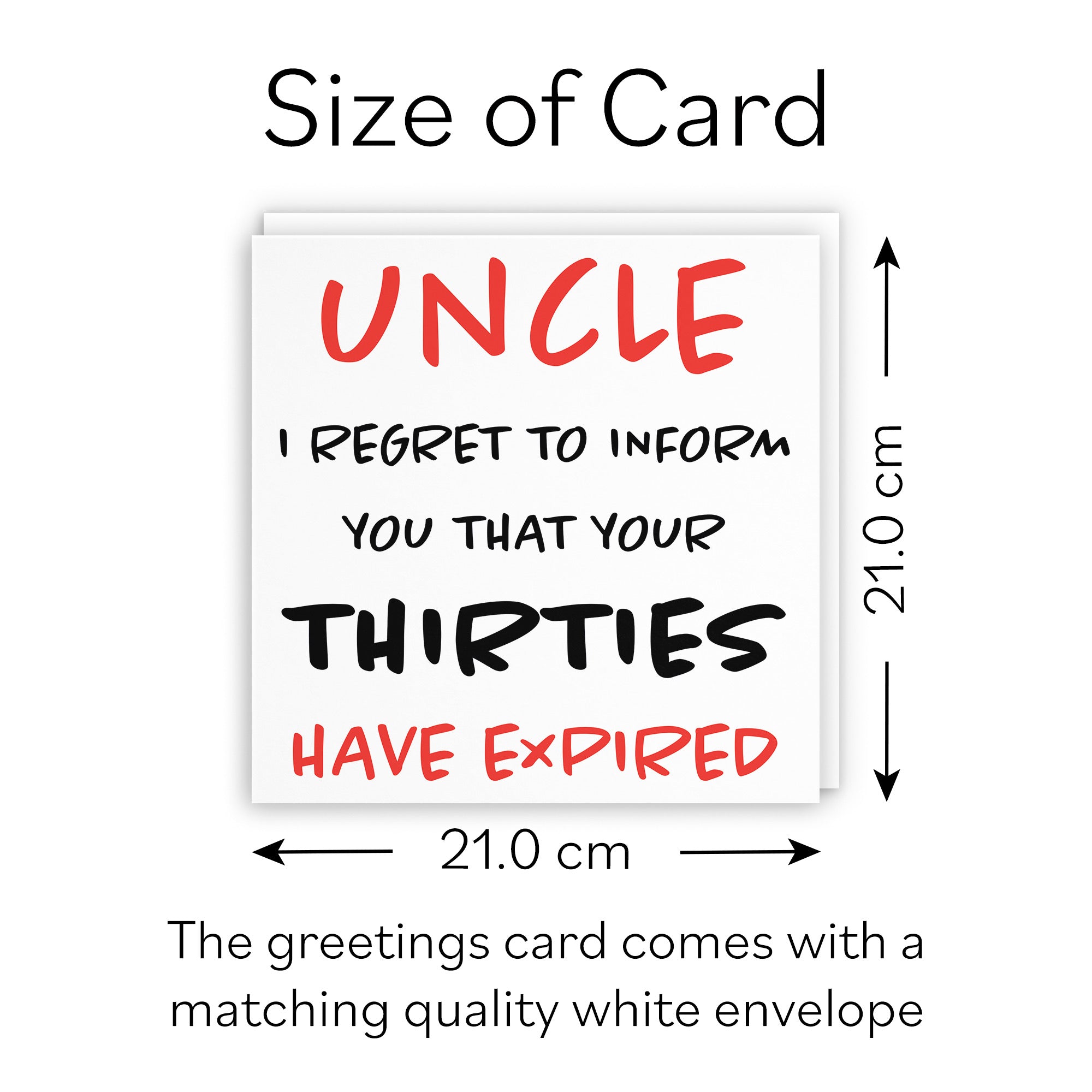 Large Uncle 40th Birthday Card Retro - Default Title (B0BBMQYW8F)