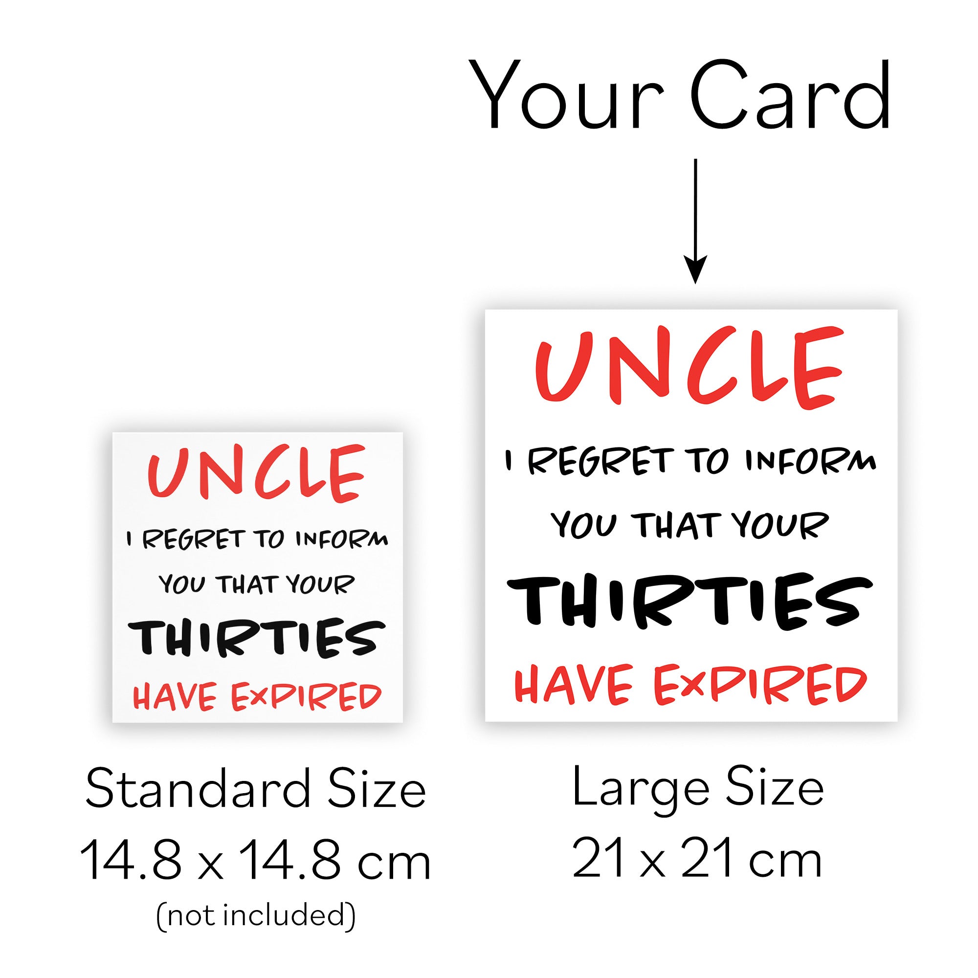 Large Uncle 40th Birthday Card Retro - Default Title (B0BBMQYW8F)