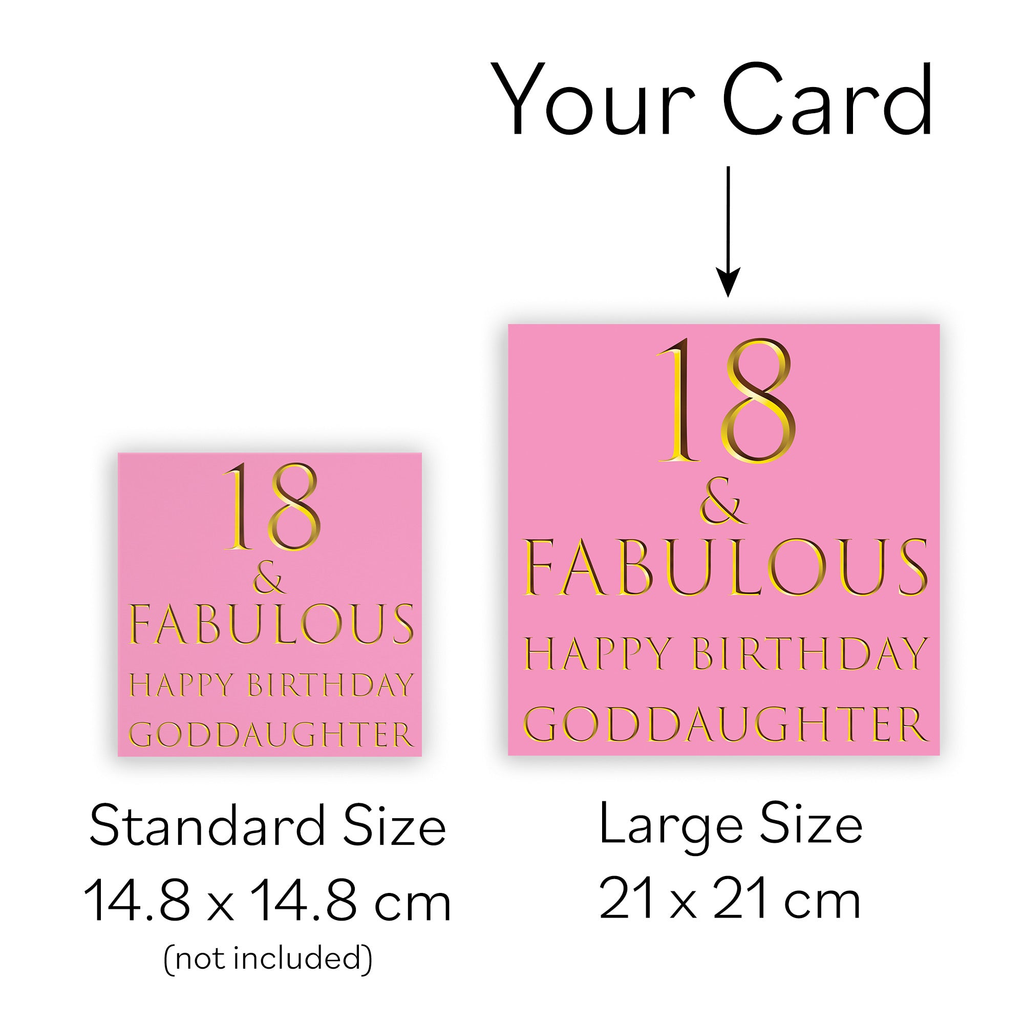 Large Goddaughter 18th Birthday Card Still Totally Fabulous - Default Title (B0BBMRZH8G)