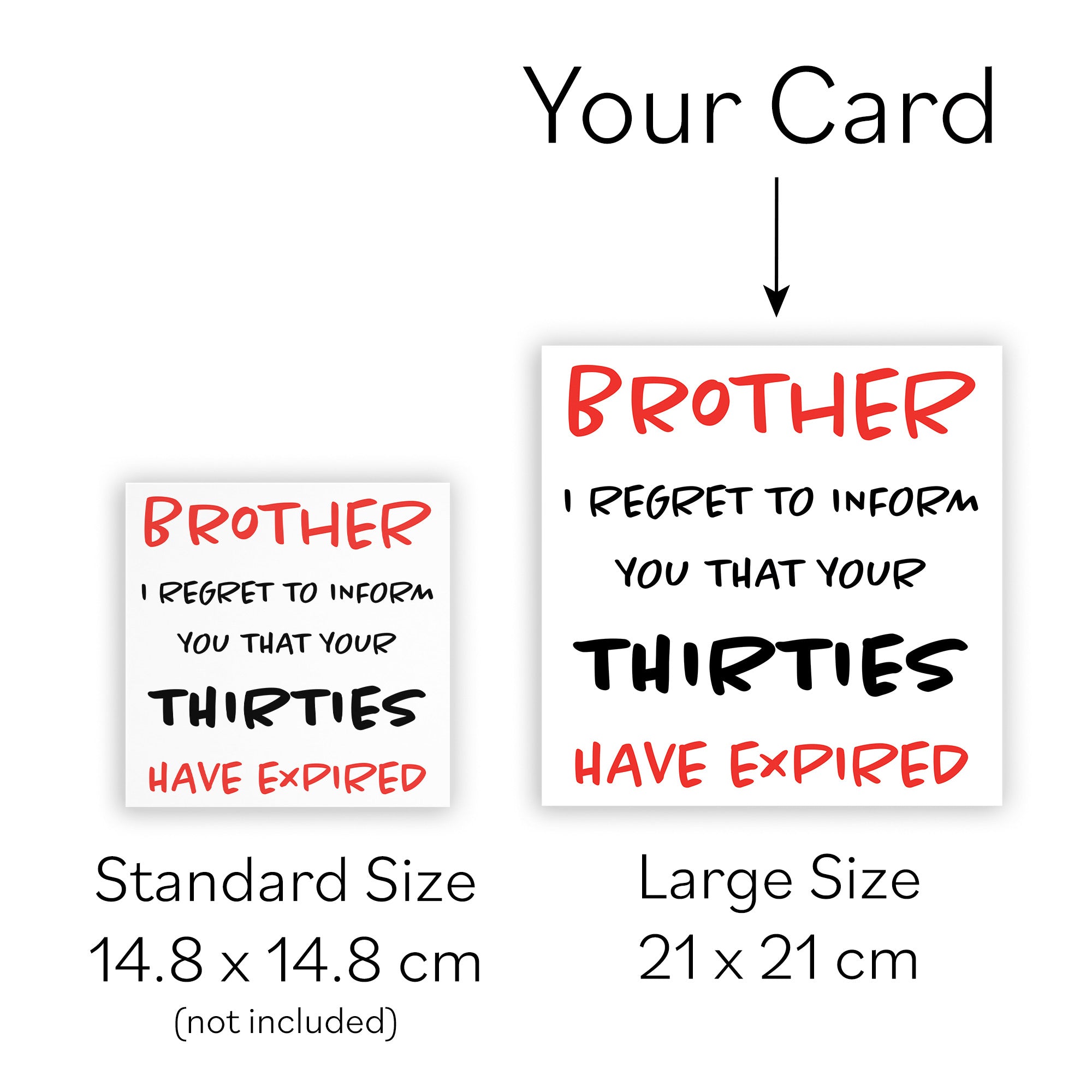 Large Brother 40th Birthday Card Retro - Default Title (B0BBMS6NDL)