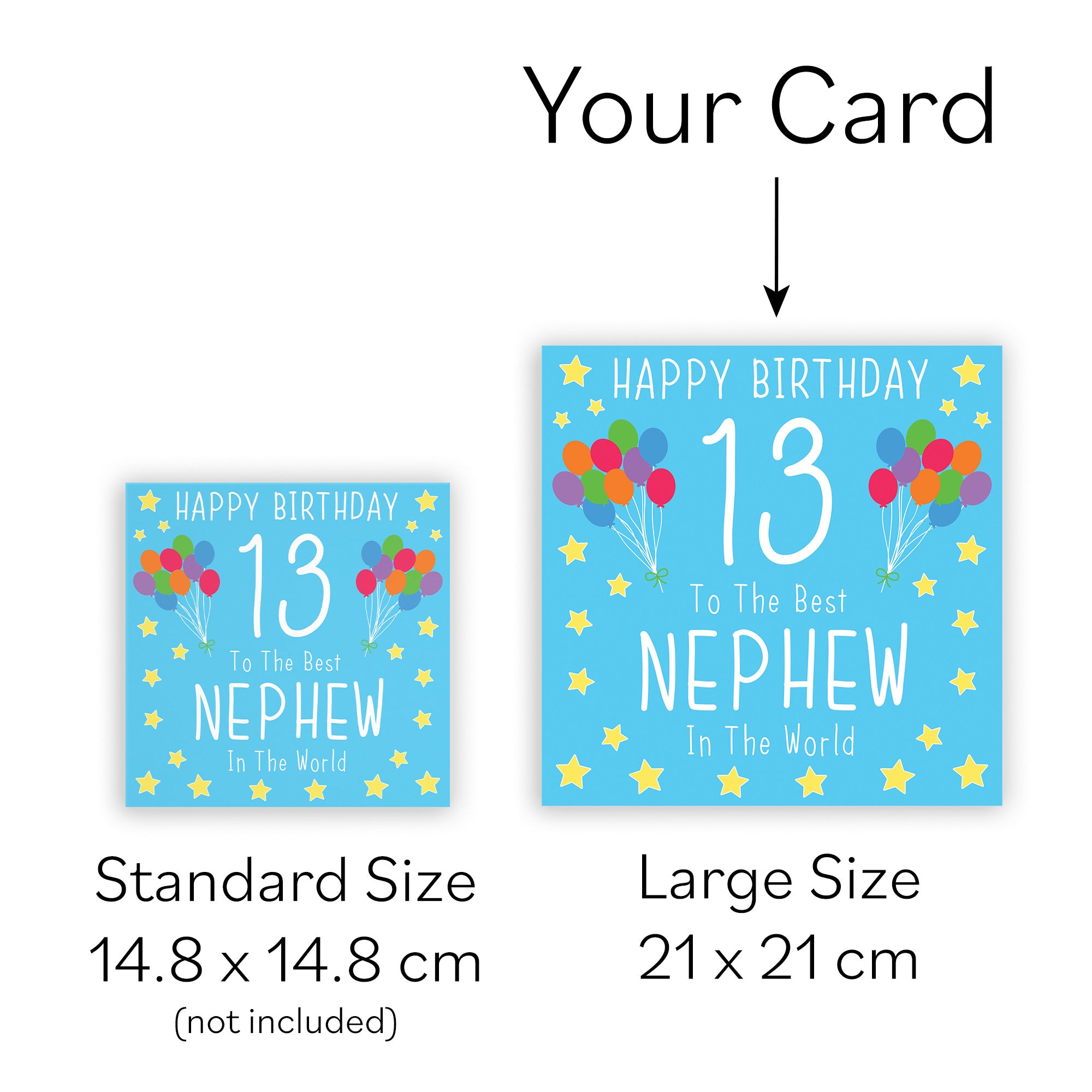 Large Nephew 13th Birthday Card Iconic - Default Title (B0BBMT2XGX)