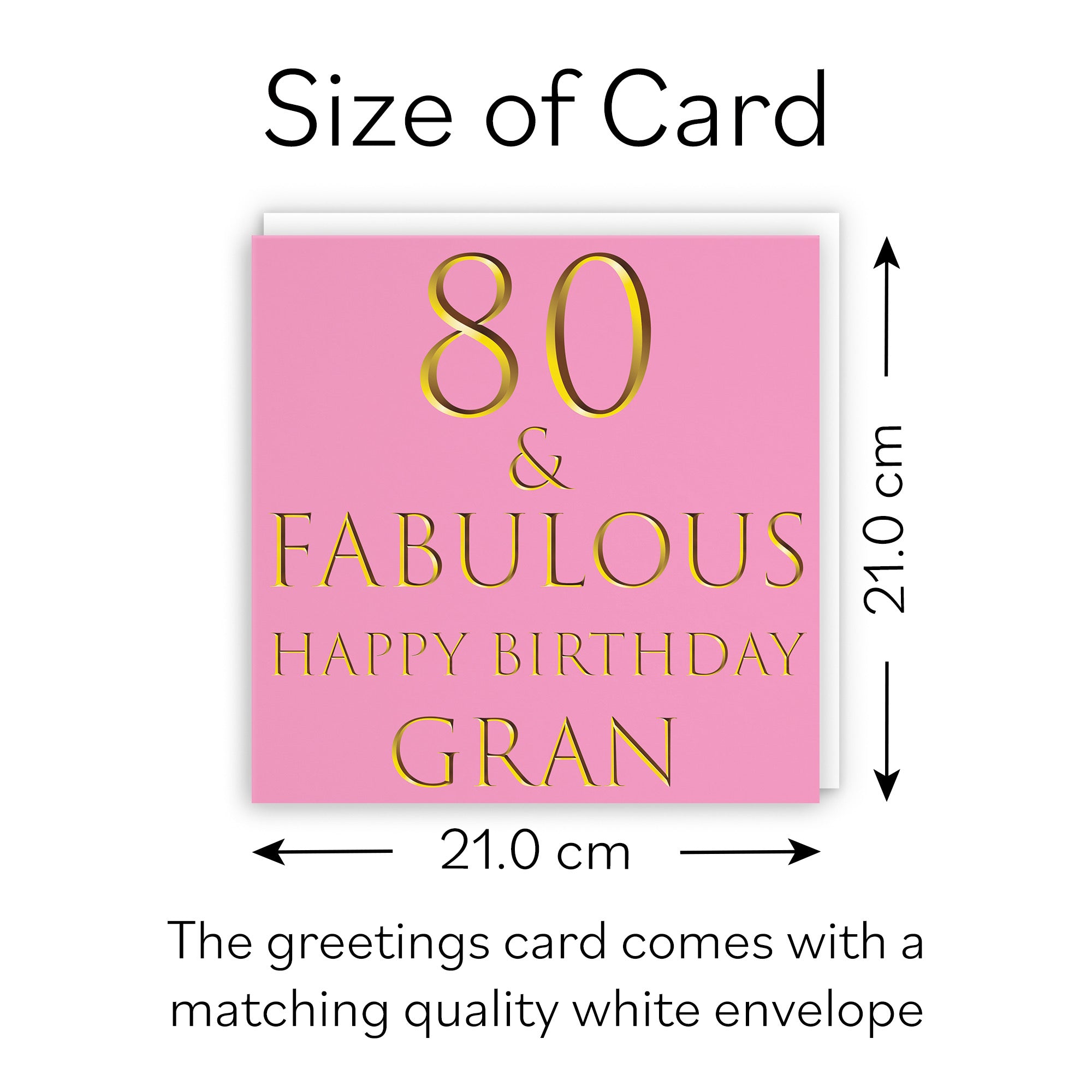 Large Gran 80th Birthday Card Still Totally Fabulous - Default Title (B0BBMT8PZT)