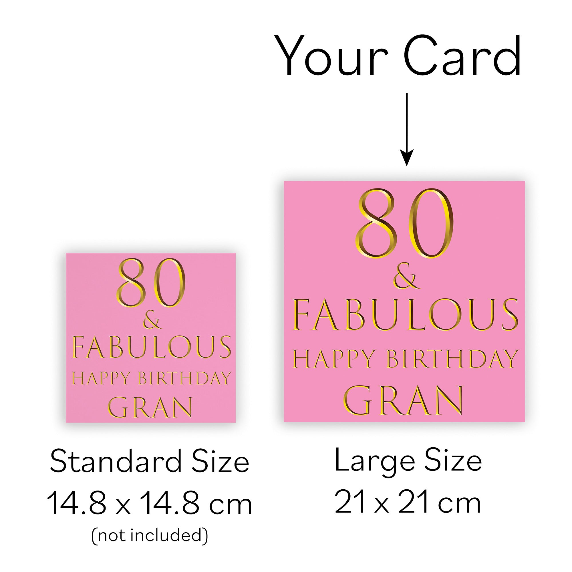 Large Gran 80th Birthday Card Still Totally Fabulous - Default Title (B0BBMT8PZT)