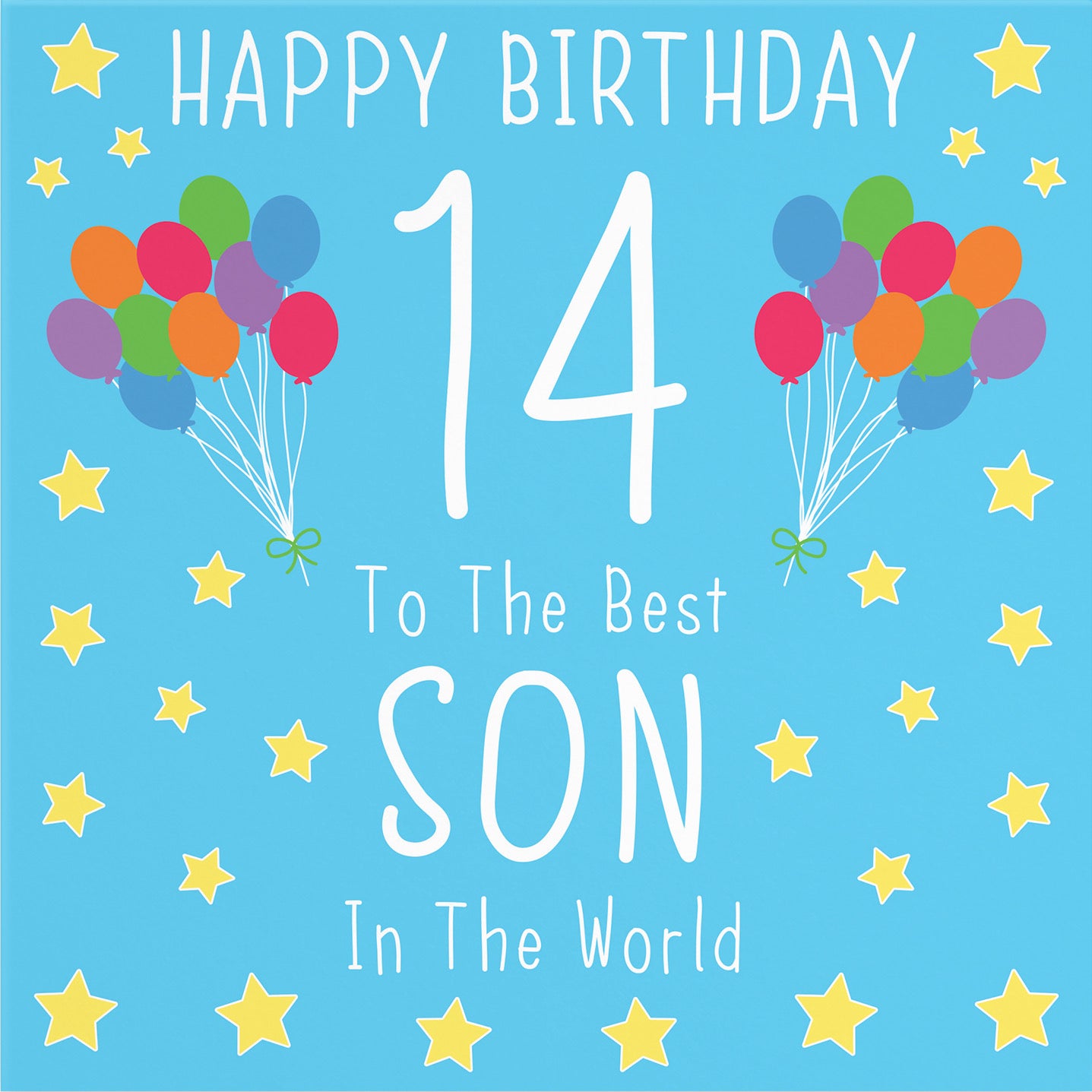 Large Son 14th Birthday Card Iconic - Default Title (B0BBMTBH3Y)