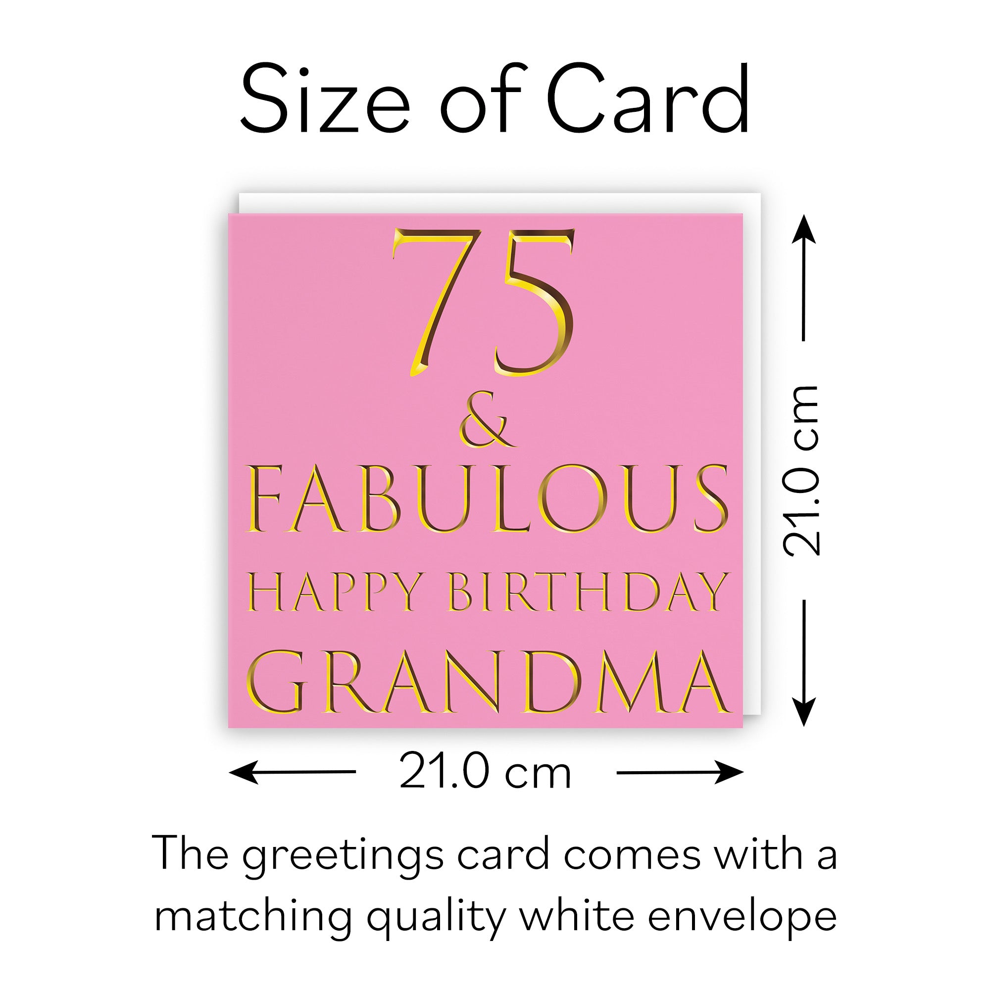 Large Grandma 75th Birthday Card Still Totally Fabulous - Default Title (B0BBMTH5CB)