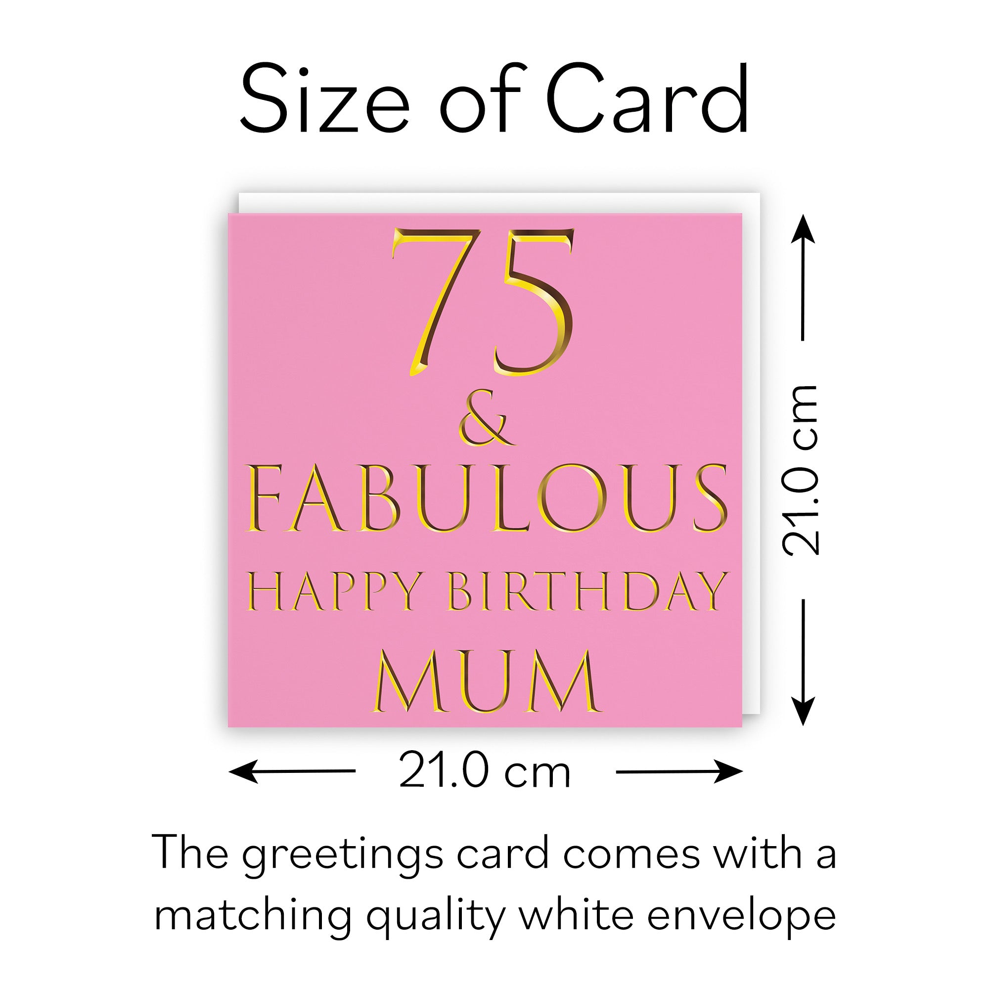 Large Mum 75th Birthday Card Still Totally Fabulous - Default Title (B0BBMTP5VP)