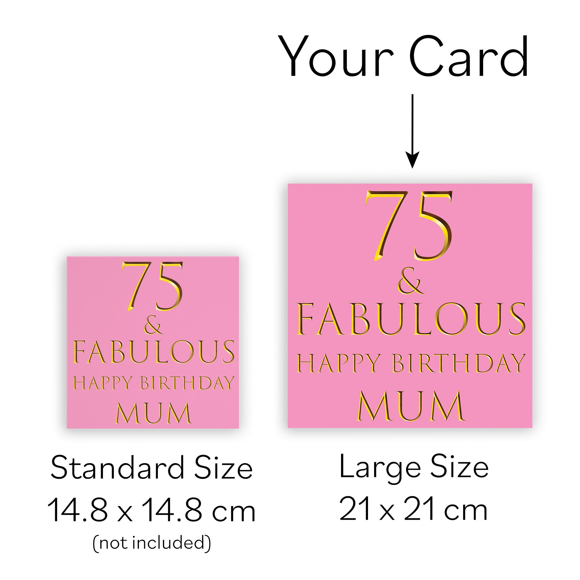 Large Mum 75th Birthday Card Still Totally Fabulous - Default Title (B0BBMTP5VP)