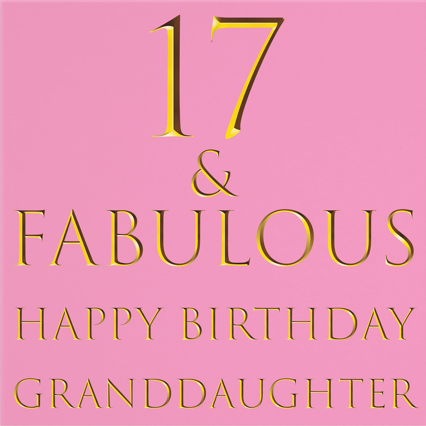 Large Granddaughter 17th Birthday Card Still Totally Fabulous - Default Title (B0BBMTQ1DG)