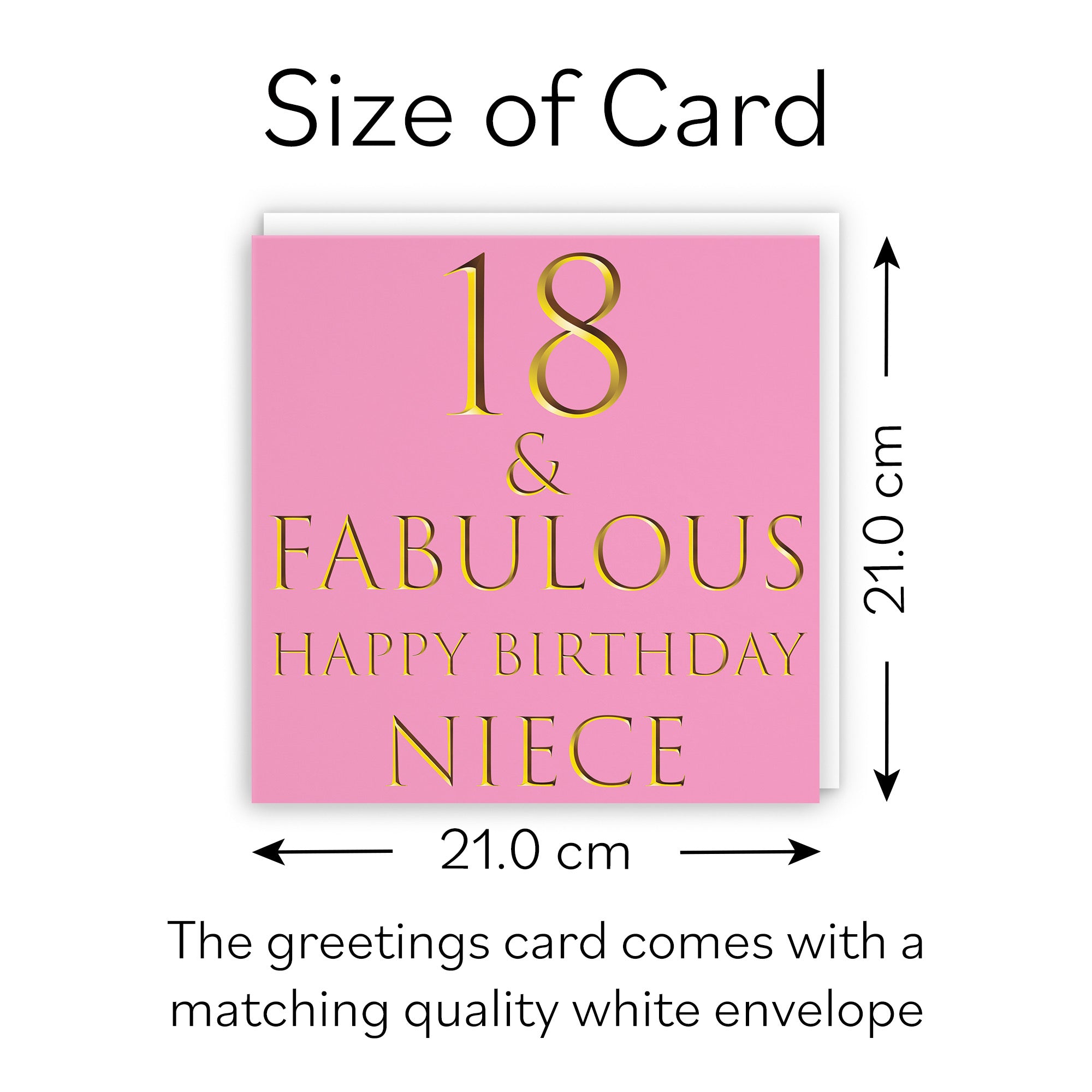 Large Niece 18th Birthday Card Still Totally Fabulous - Default Title (B0BBMTRZH4)