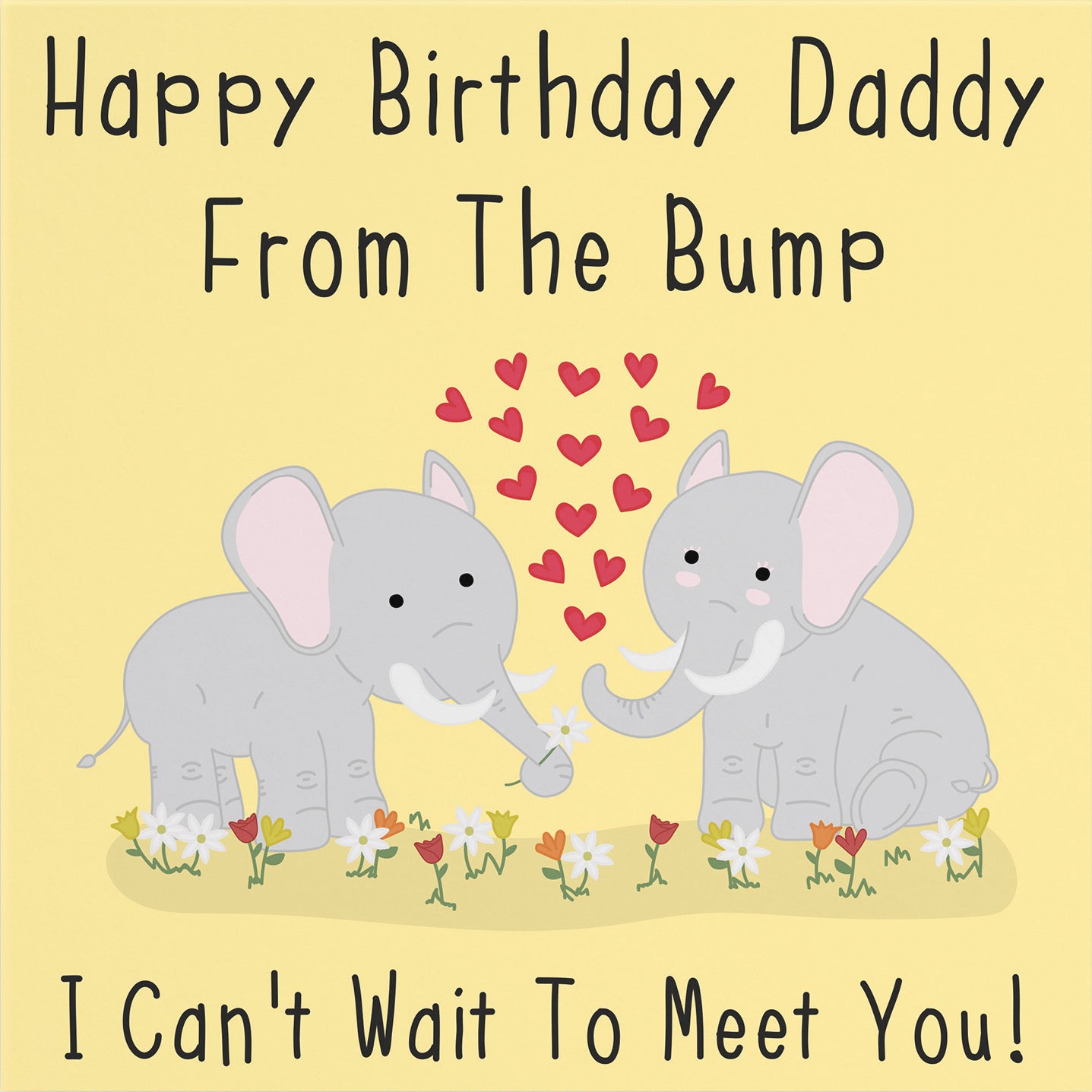 Large Daddy From The Bump Birthday Card Urban Colour - Default Title (B0BBMTYXH5)