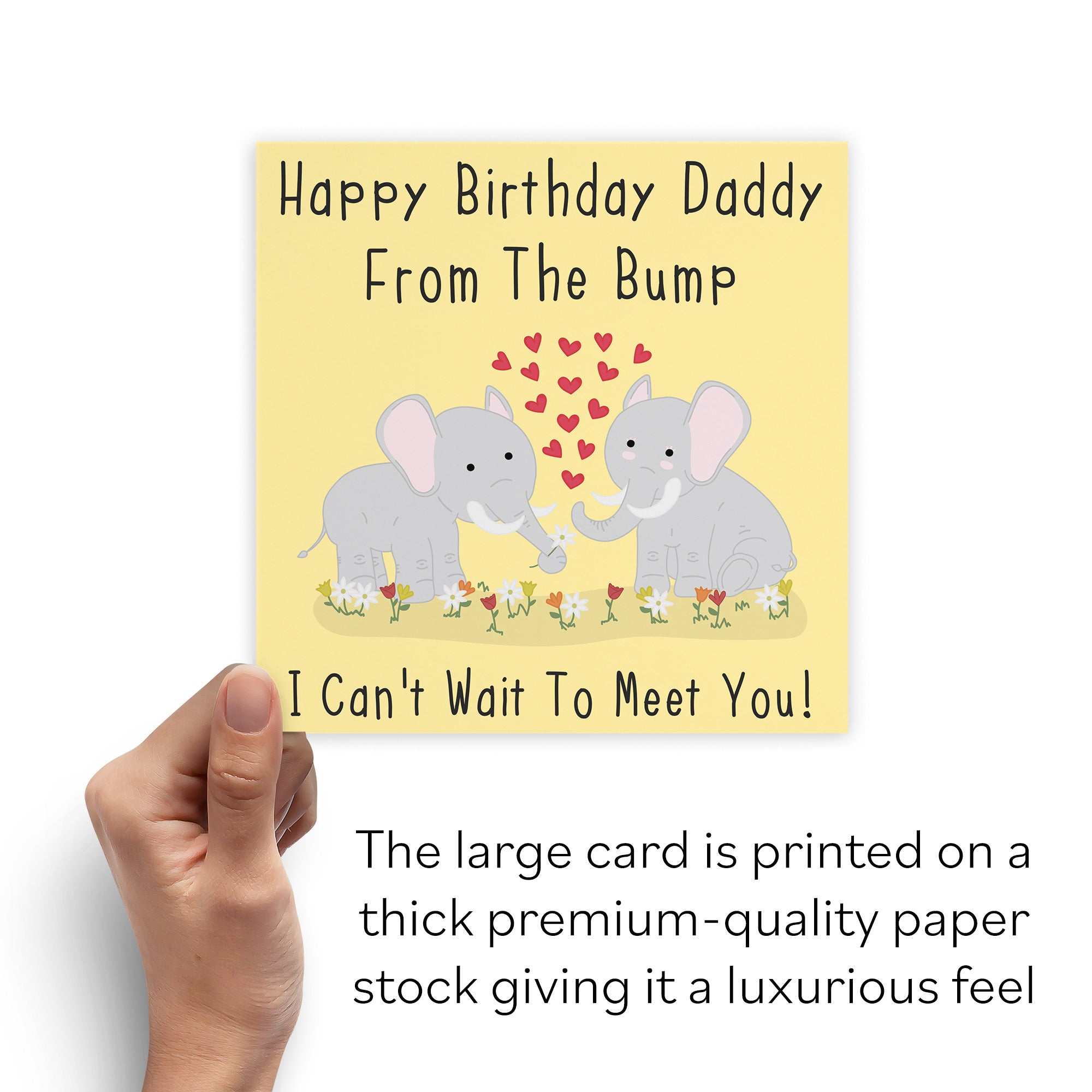 Large Daddy From The Bump Birthday Card Urban Colour - Default Title (B0BBMTYXH5)