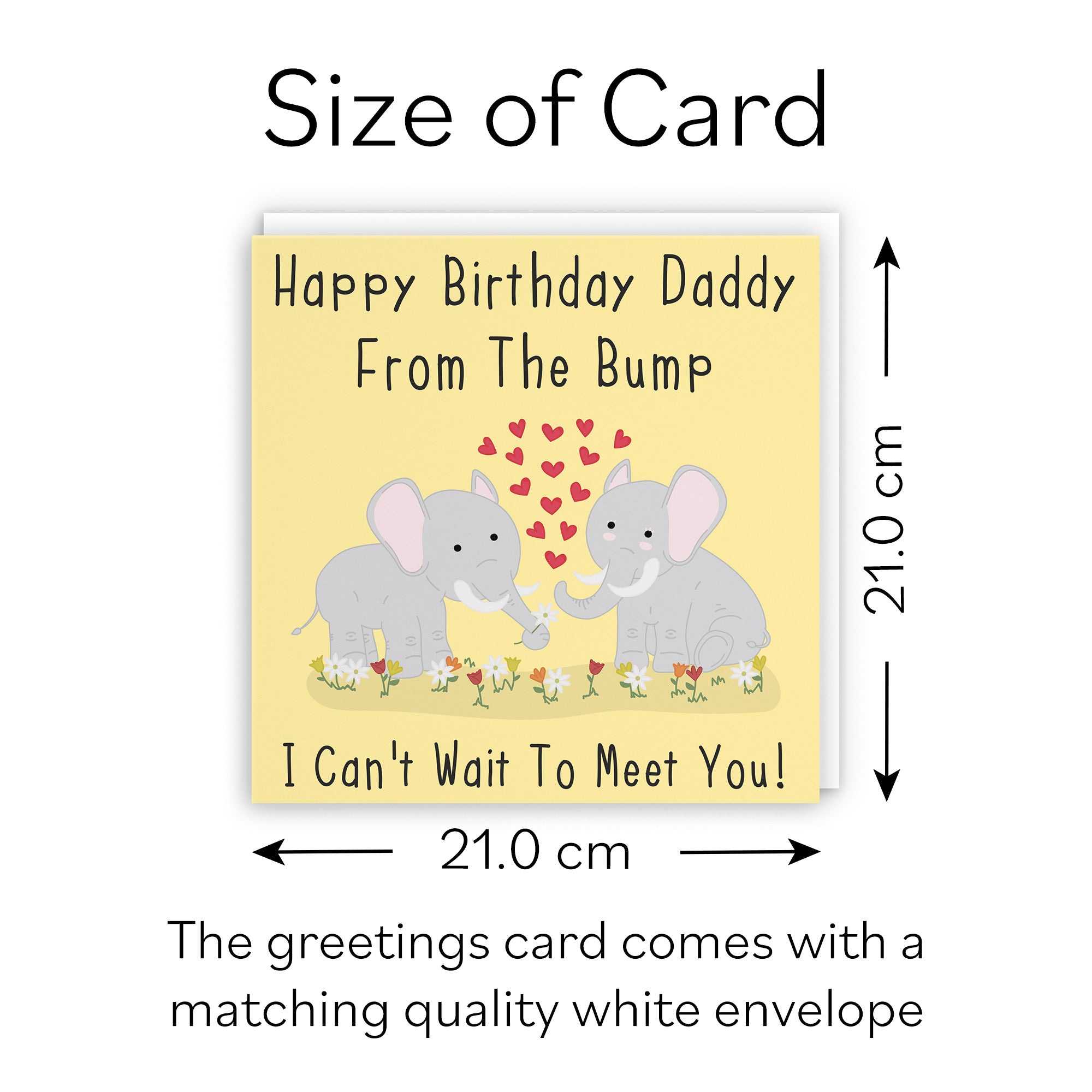 Large Daddy From The Bump Birthday Card Urban Colour - Default Title (B0BBMTYXH5)