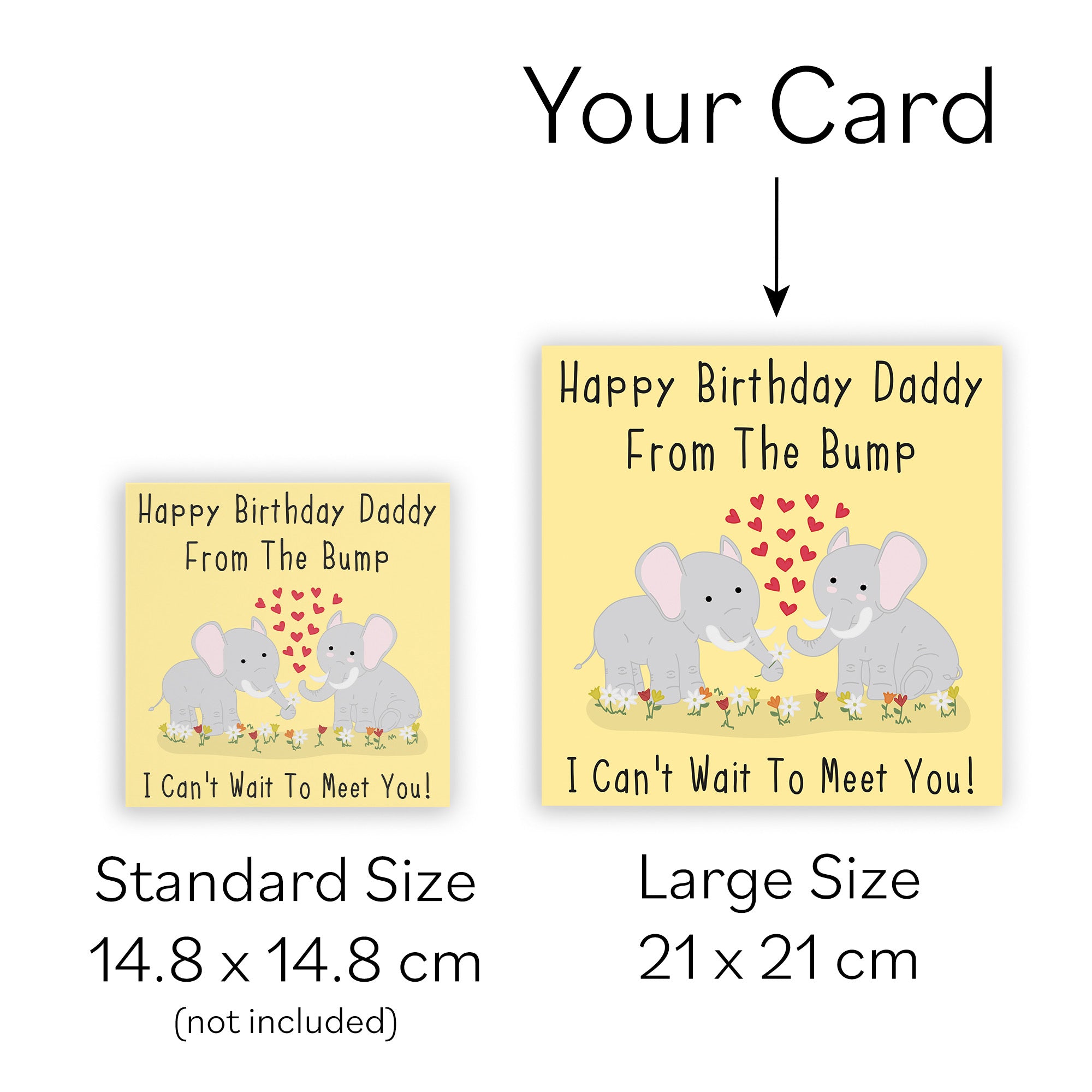 Large Daddy From The Bump Birthday Card Urban Colour - Default Title (B0BBMTYXH5)