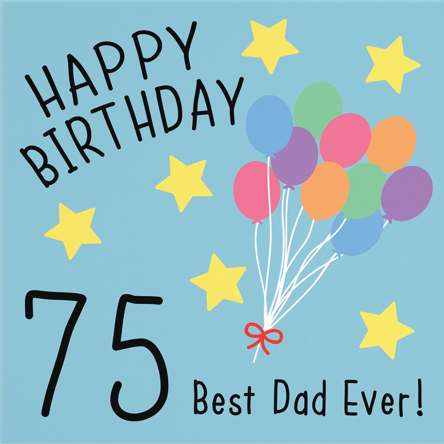 Large Dad 75th Birthday Card Original - Default Title (B0BBMTZFL1)