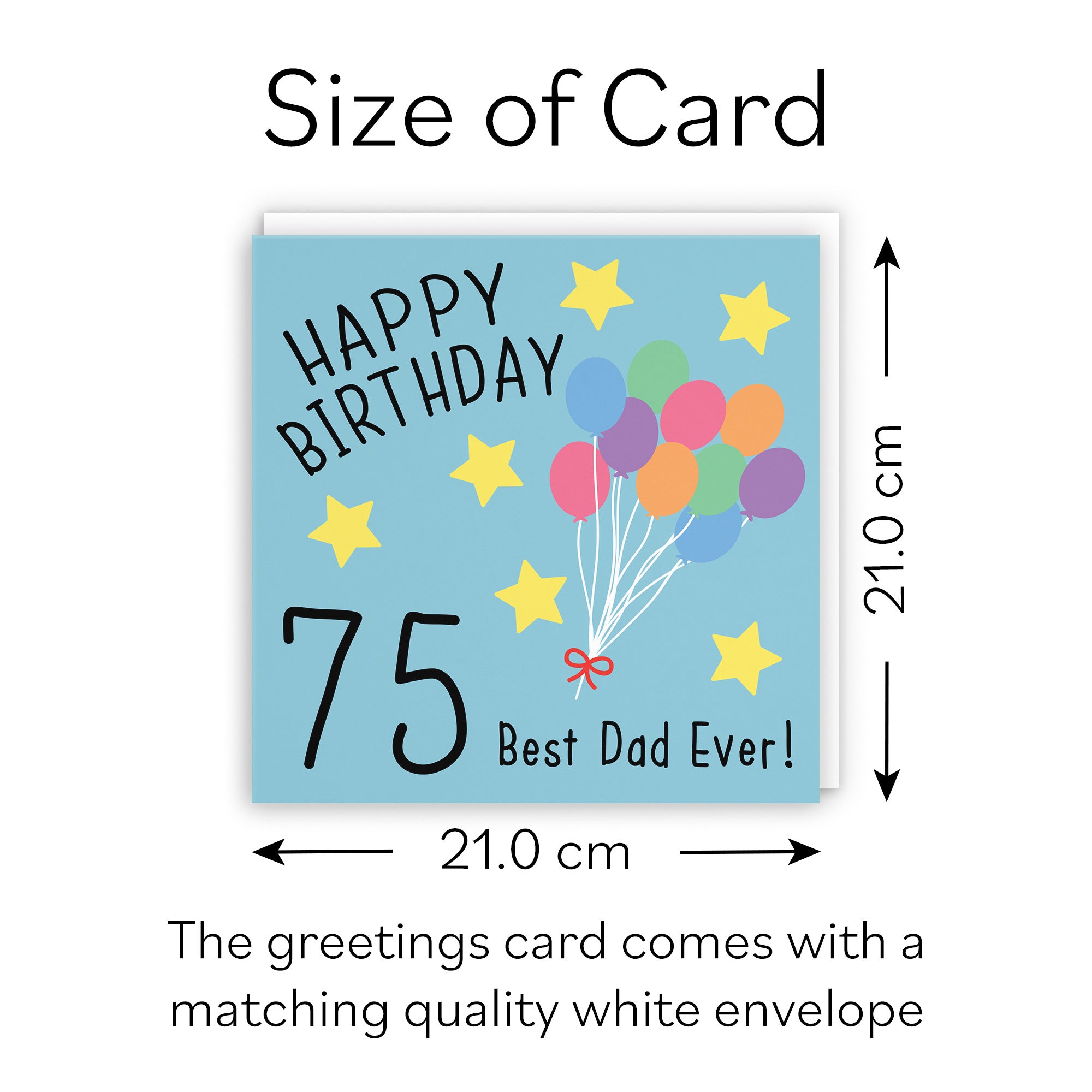 Large Dad 75th Birthday Card Original - Default Title (B0BBMTZFL1)