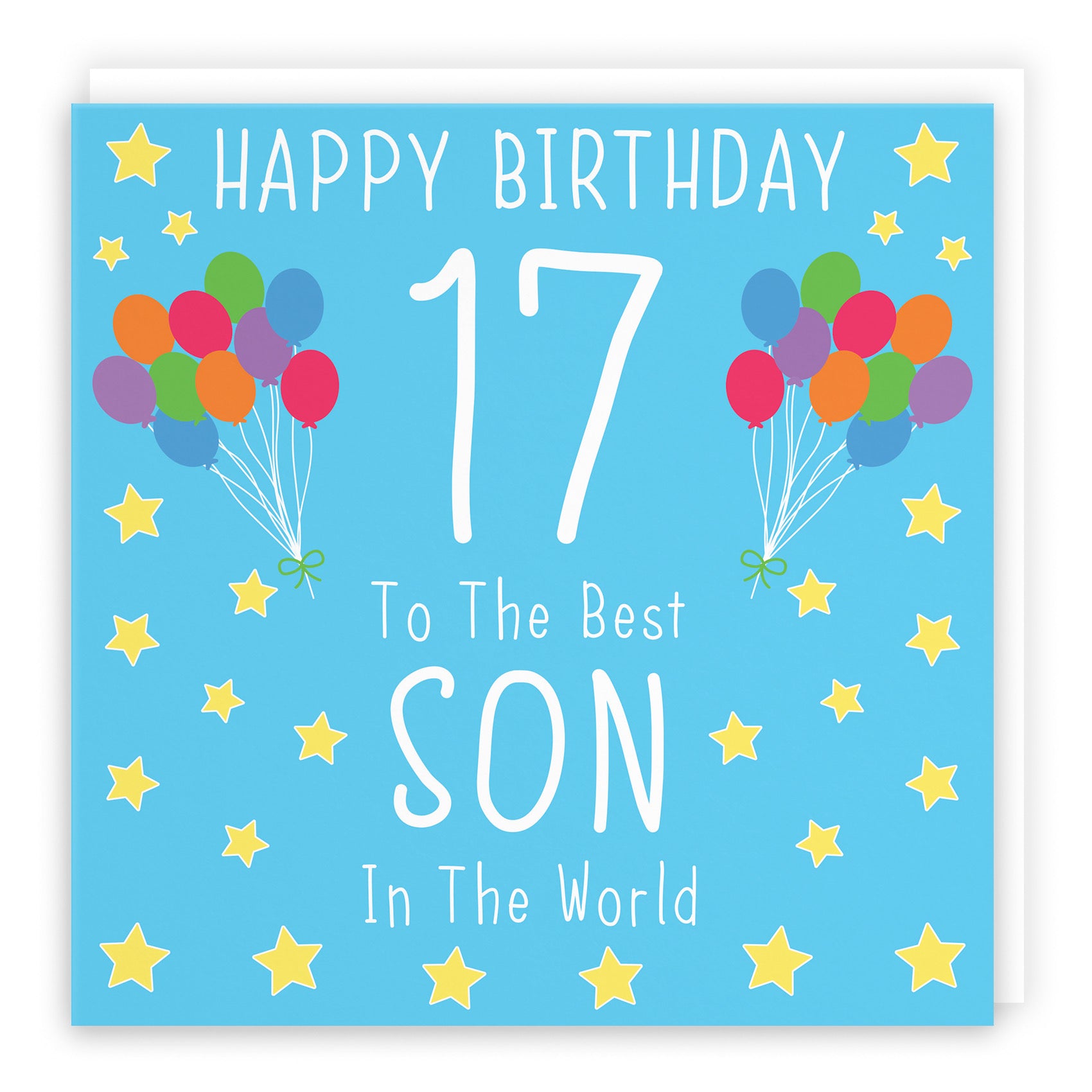 Large Son 17th Birthday Card Iconic - Default Title (B0BBMV5VQH)