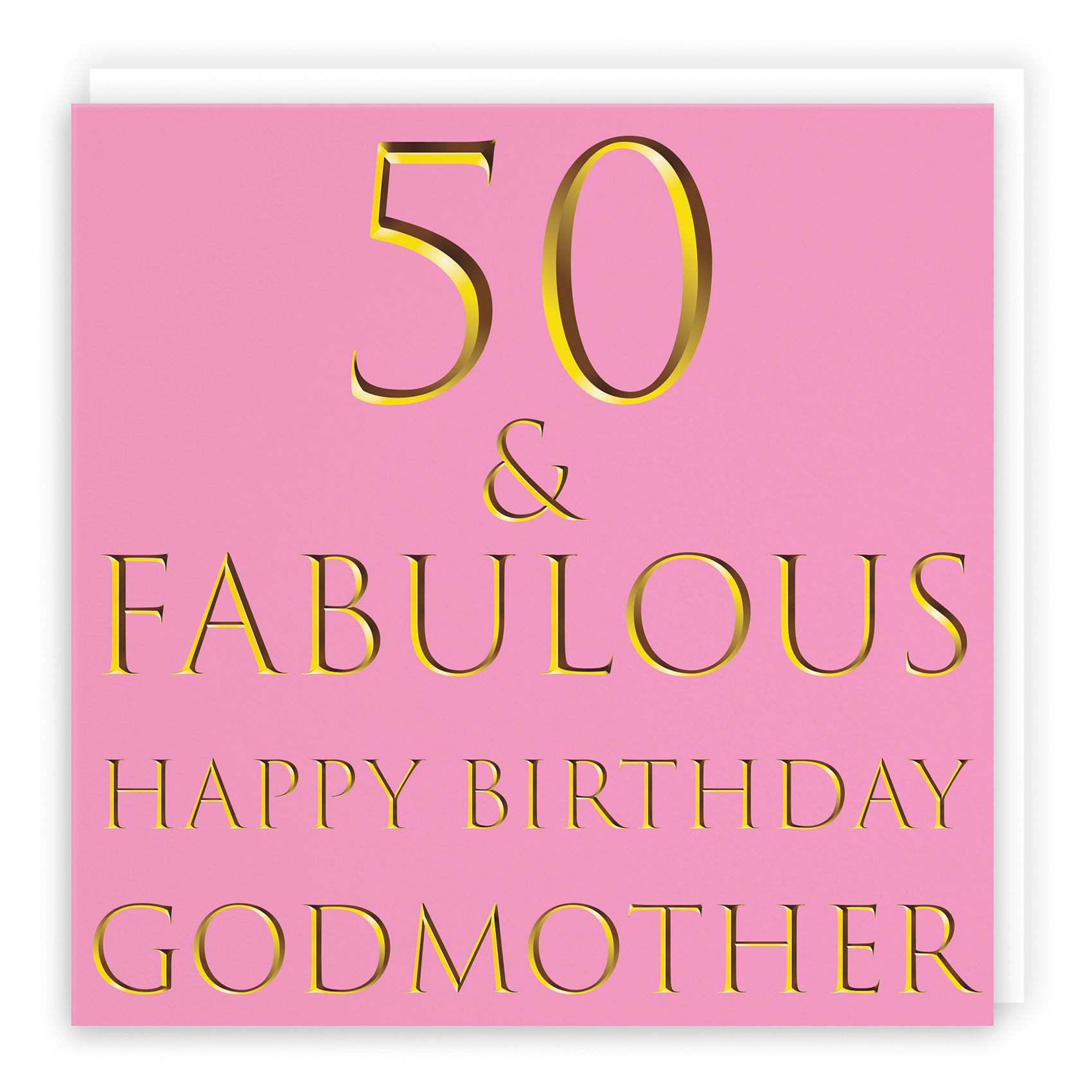 Large Godmother 50th Birthday Card Still Totally Fabulous - Default Title (B0BBMV768R)