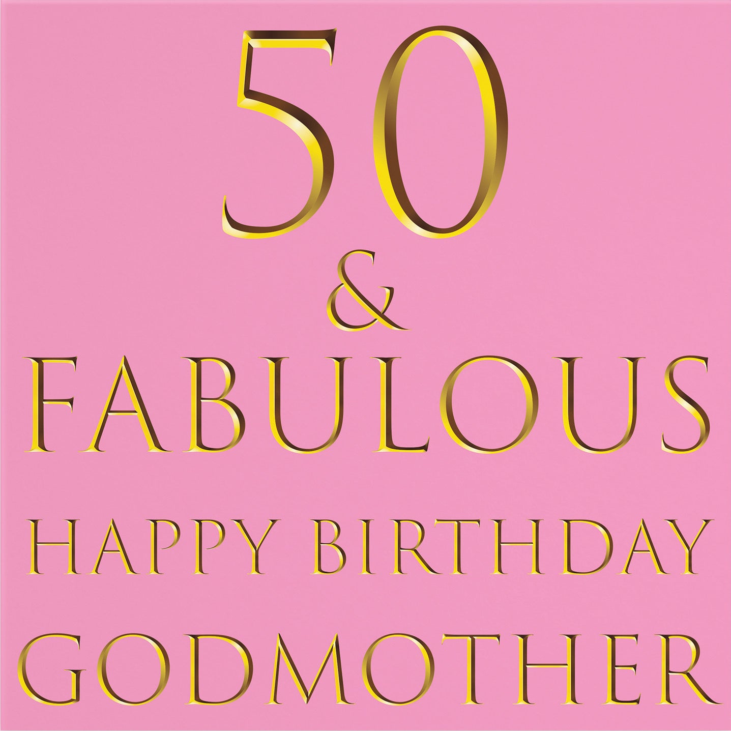 Large Godmother 50th Birthday Card Still Totally Fabulous - Default Title (B0BBMV768R)