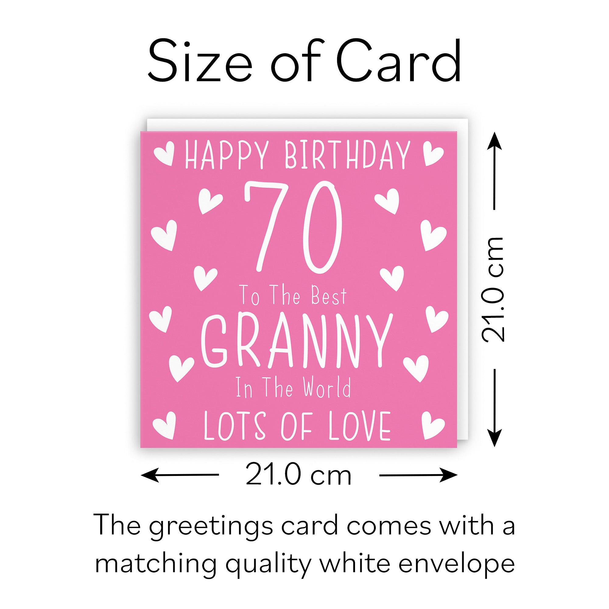 Large Granny 70th Birthday Card Iconic - Default Title (B0BBMVC7YF)