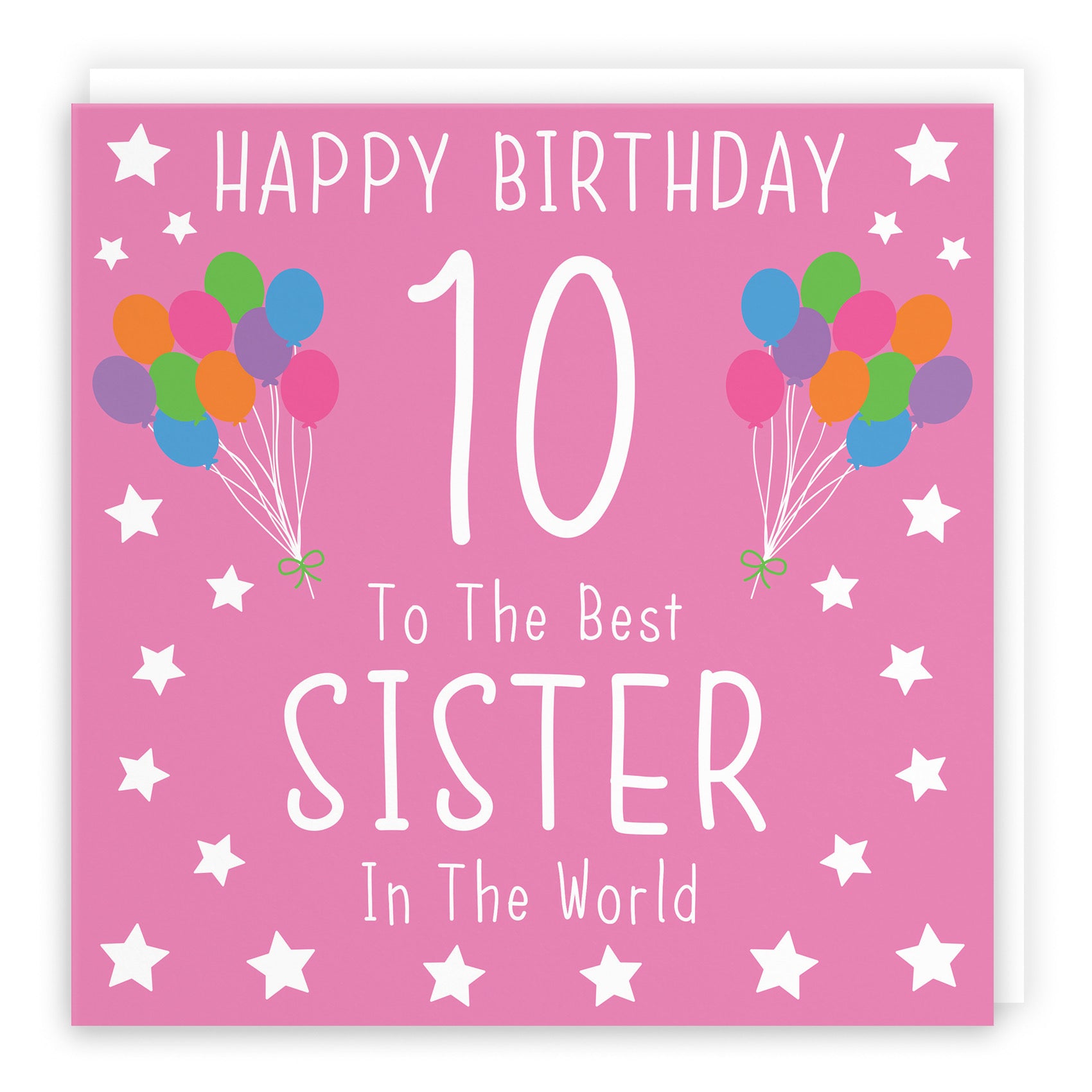 Large Sister 10th Birthday Card Iconic - Default Title (B0BBMVFTD9)