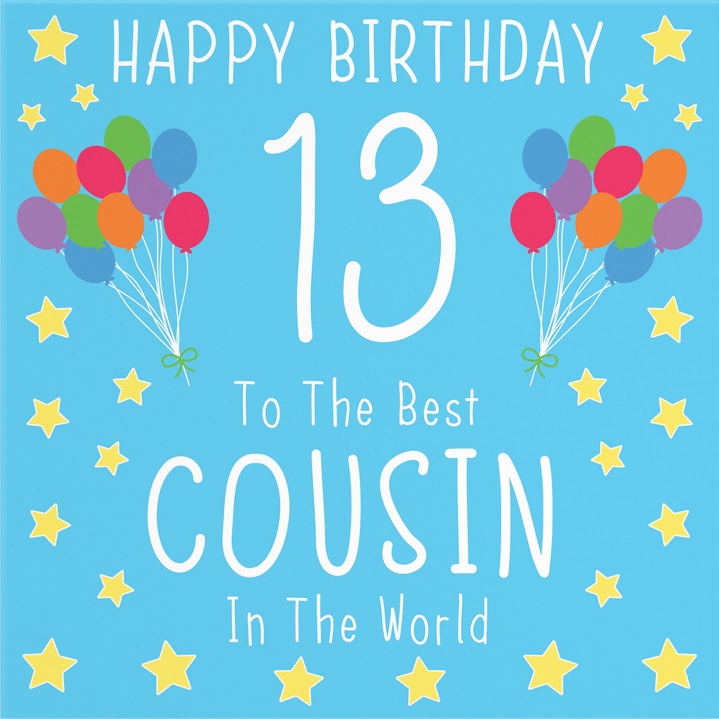 Large Cousin 13th Male Birthday Card Iconic - Default Title (B0BBMVGHN1)