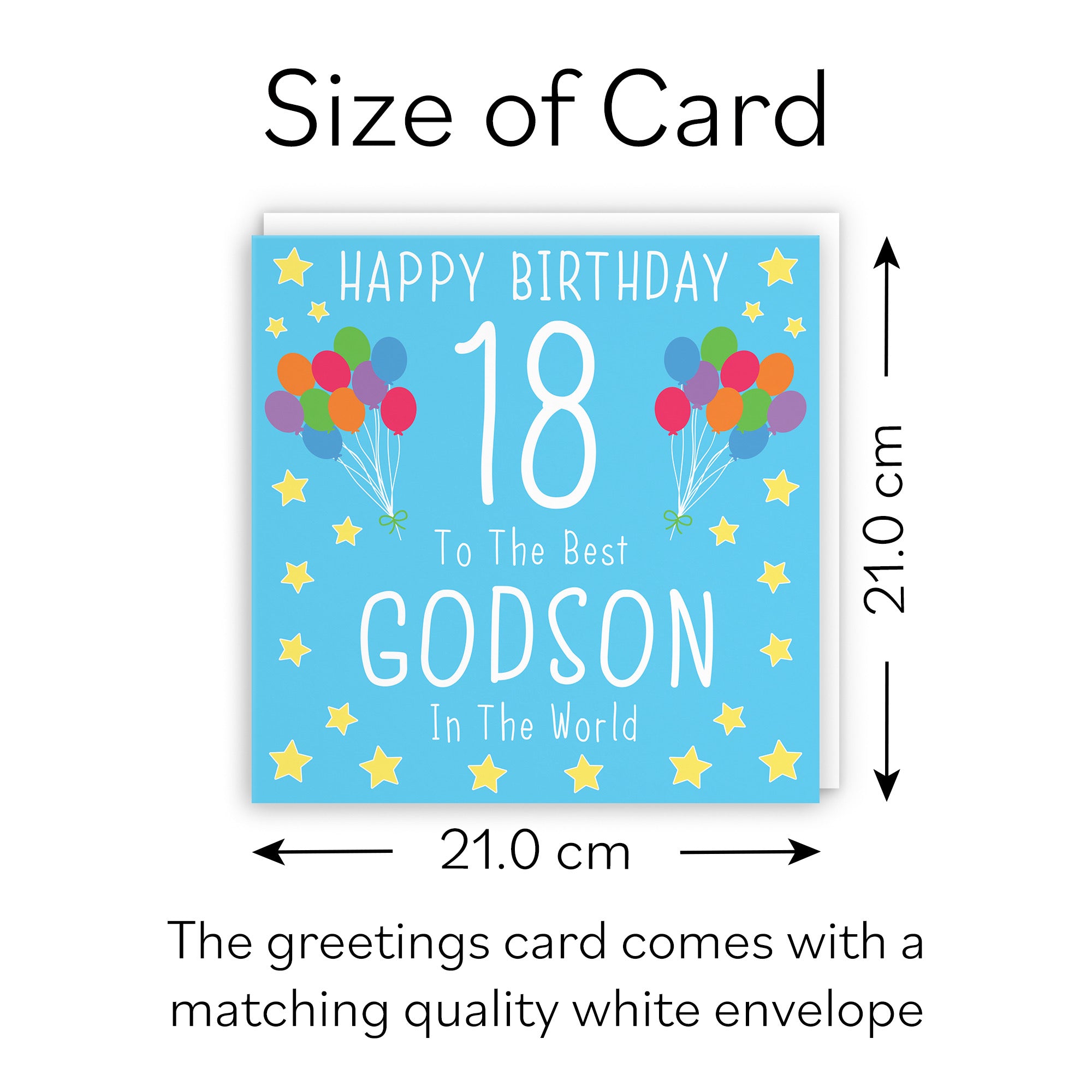 Large Godson 18th Birthday Card Iconic - Default Title (B0BBMVL874)