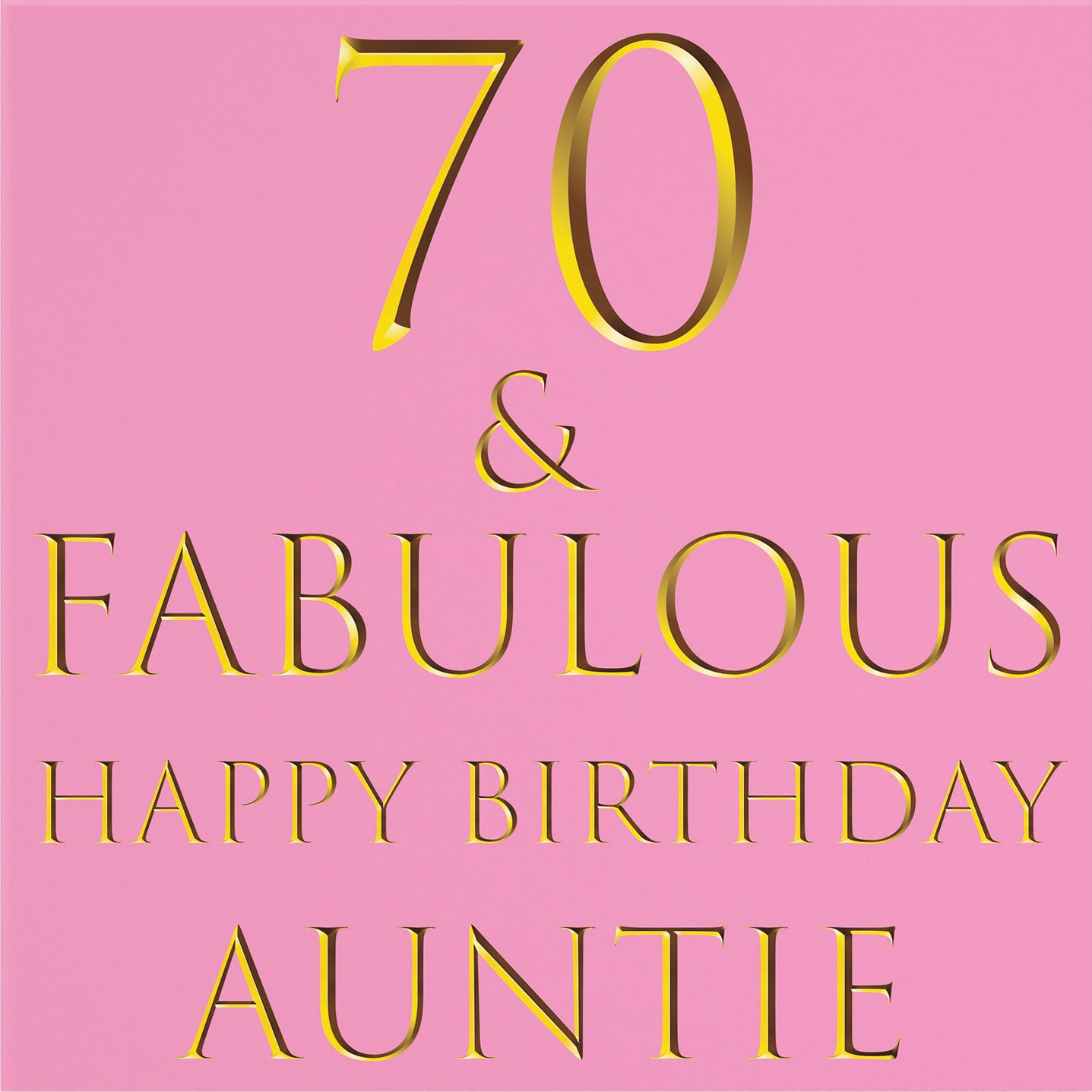 Large Auntie 70th Birthday Card Still Totally Fabulous - Default Title (B0BBMVW45J)