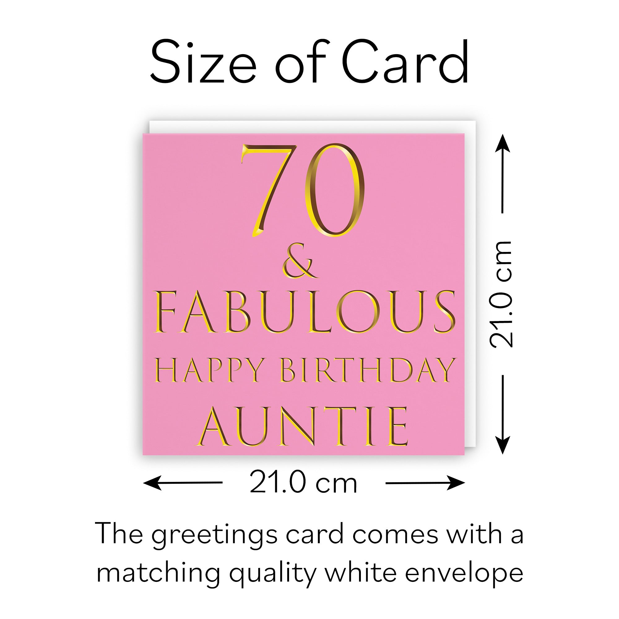 Large Auntie 70th Birthday Card Still Totally Fabulous - Default Title (B0BBMVW45J)