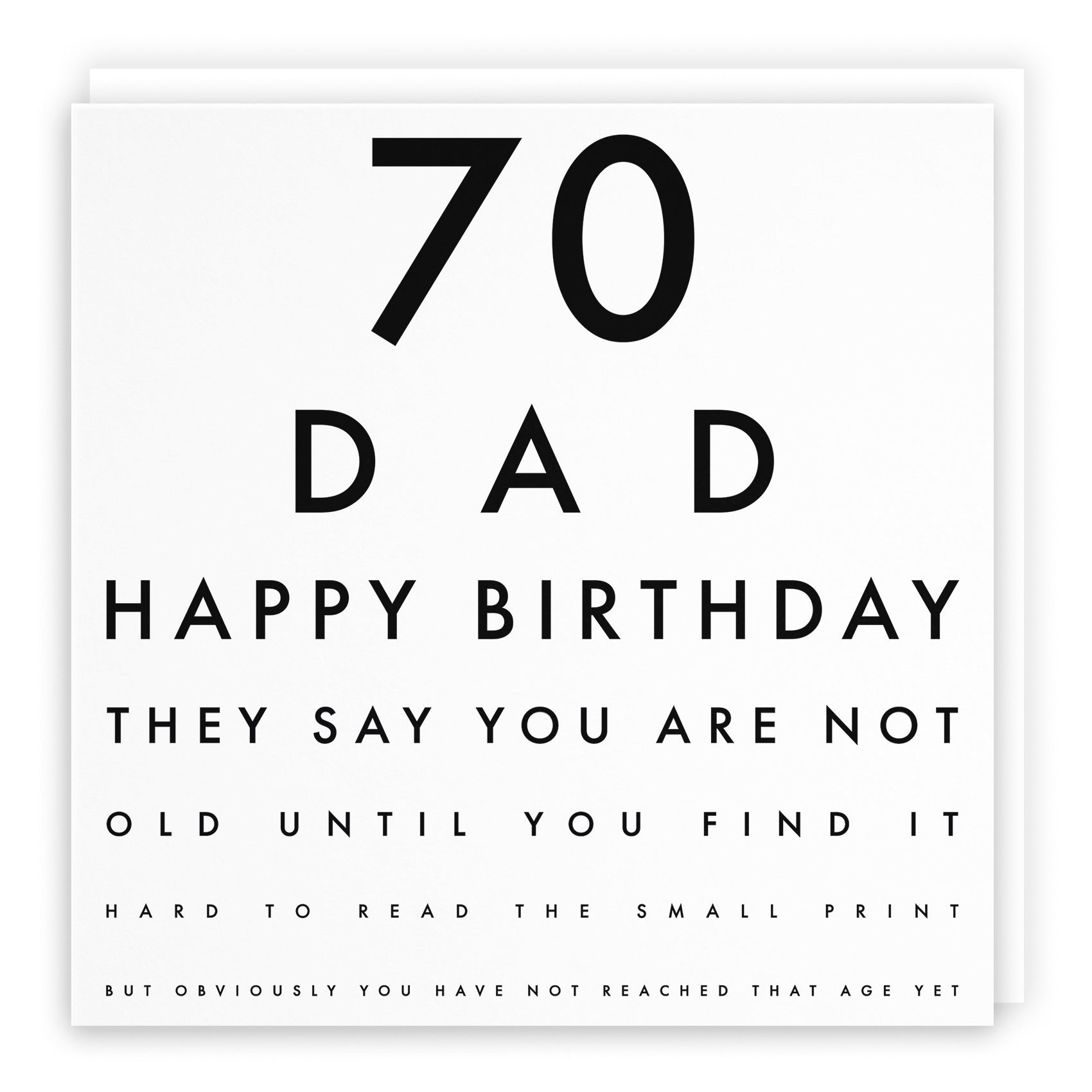 Large Dad 70th Birthday Card Letters - Default Title (B0BBMVW9P8)