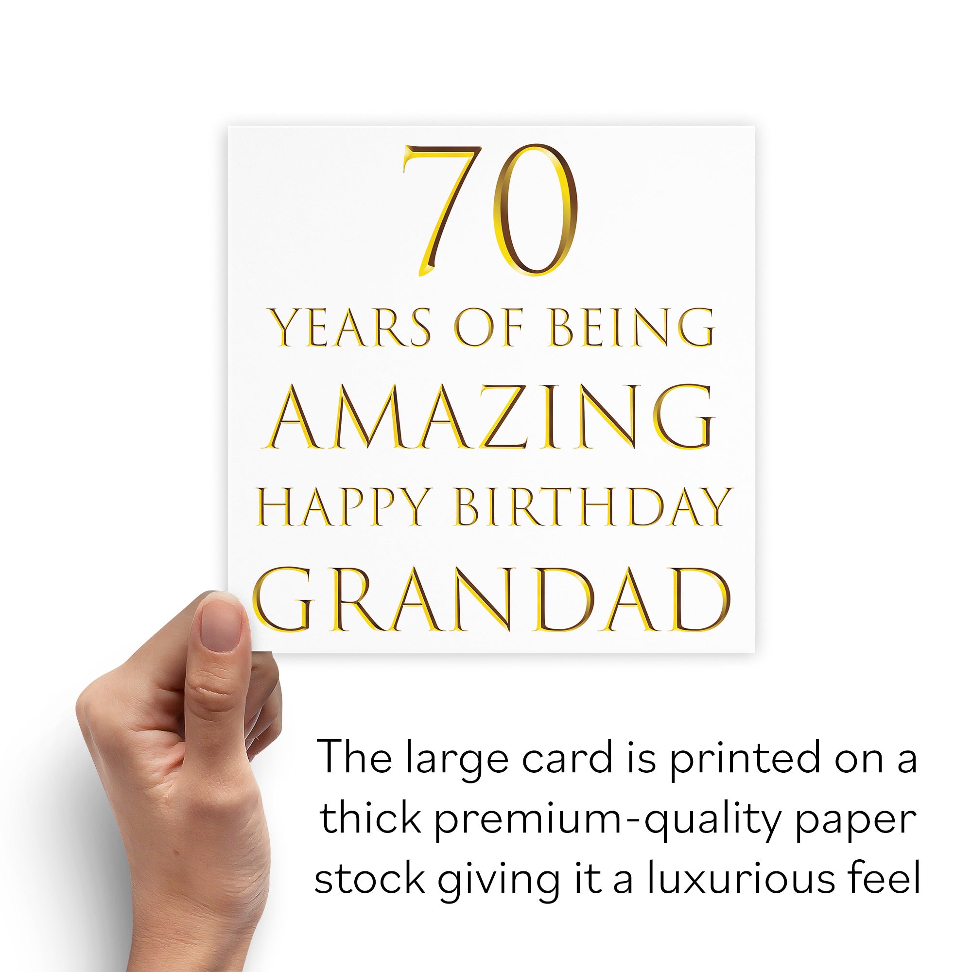 Large Grandad 70th Birthday Card Milano - Default Title (B0BBMVXZ8M)