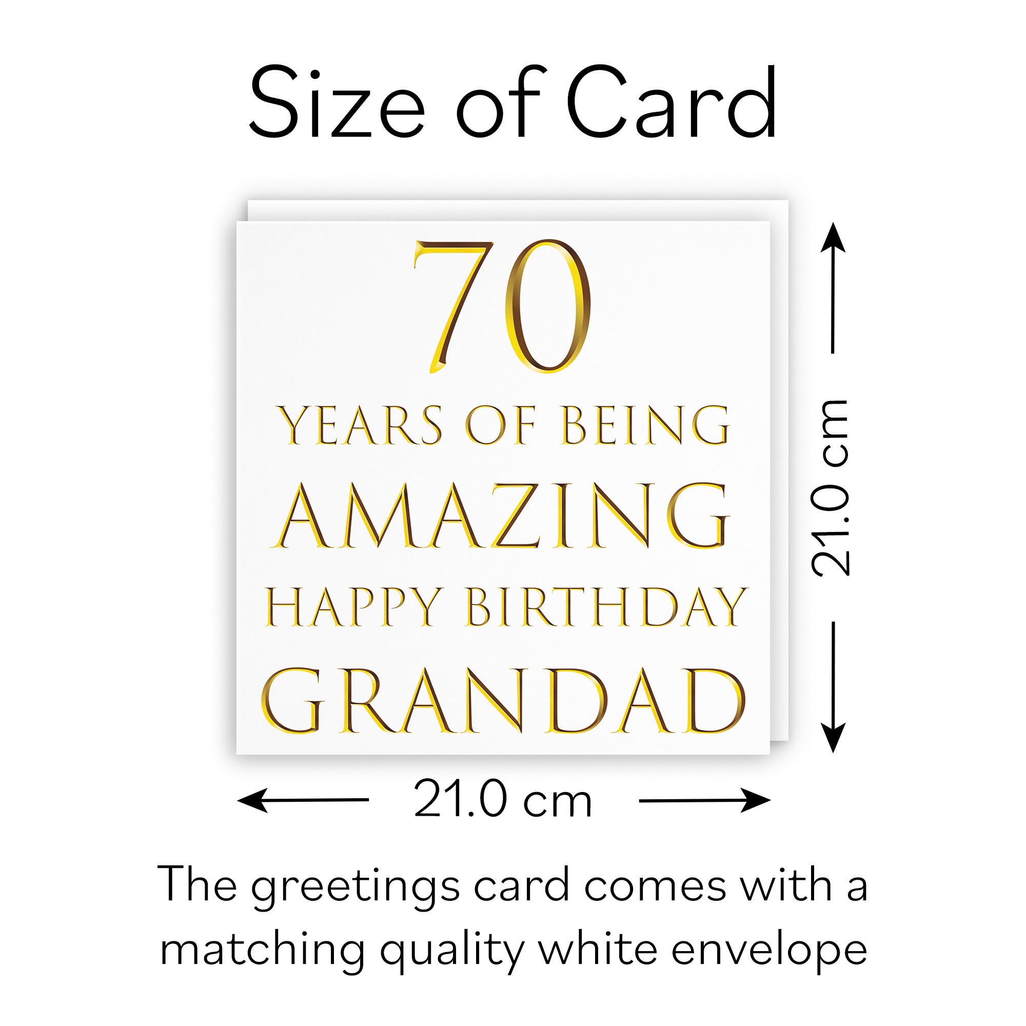 Large Grandad 70th Birthday Card Milano - Default Title (B0BBMVXZ8M)