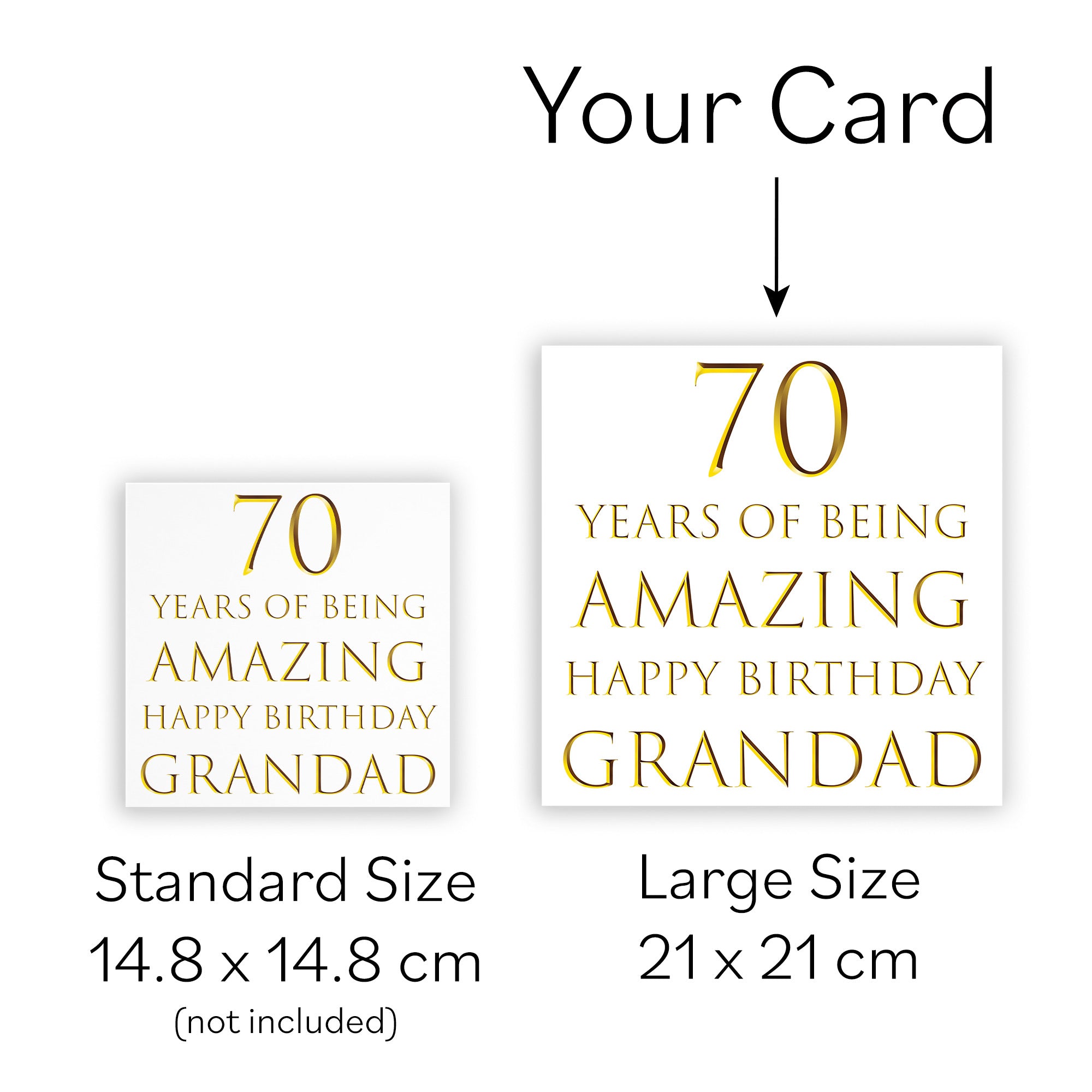 Large Grandad 70th Birthday Card Milano - Default Title (B0BBMVXZ8M)