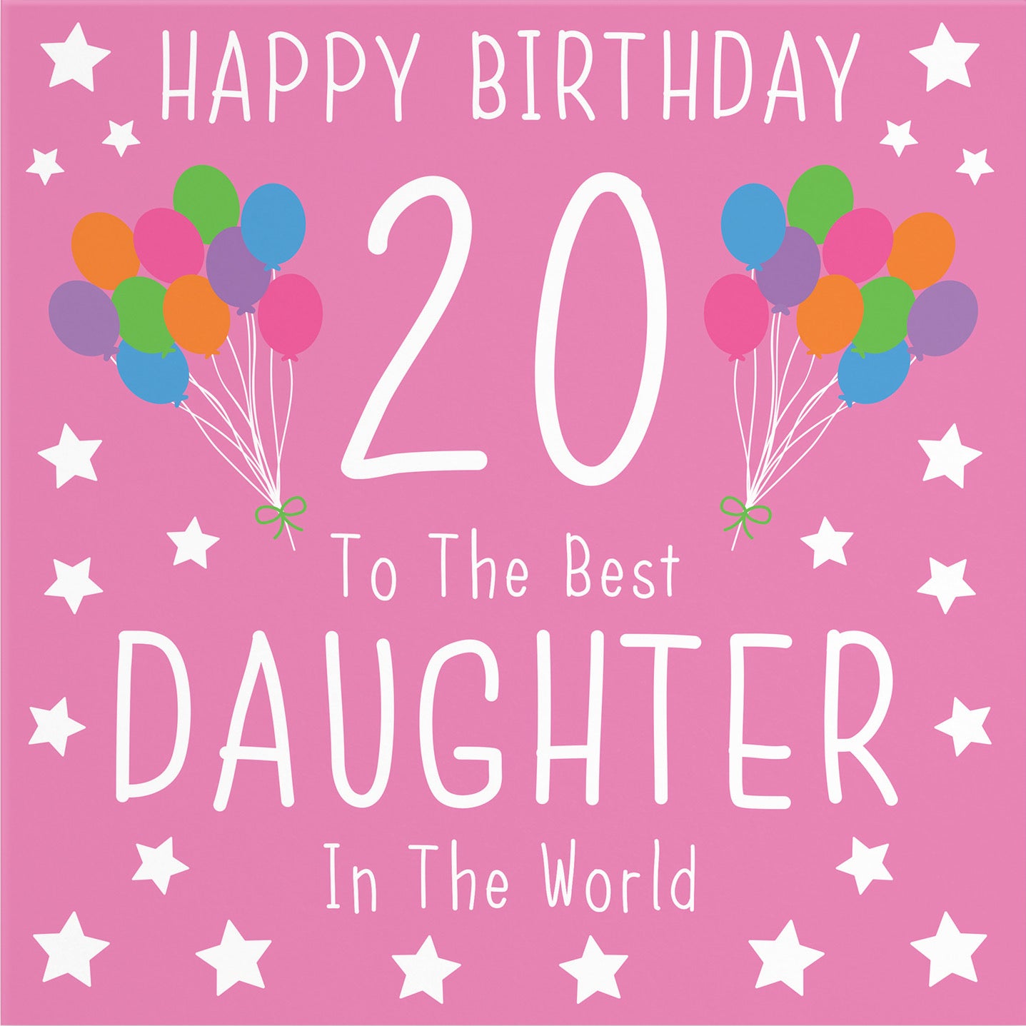 Large Daughter 20th Birthday Card Iconic - Default Title (B0BBMVYC92)