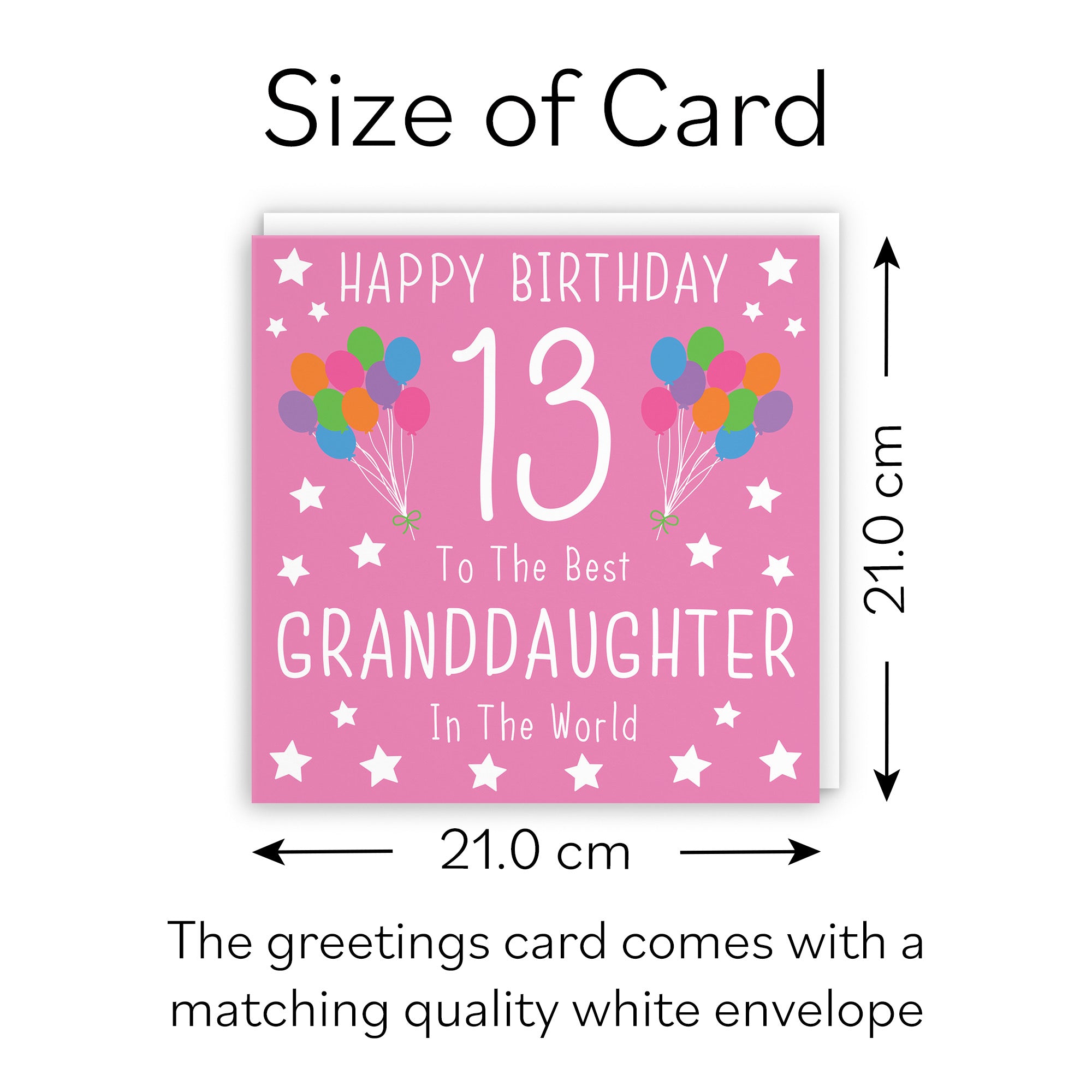 Large Granddaughter 13th Birthday Card Iconic - Default Title (B0BBMWB9GM)