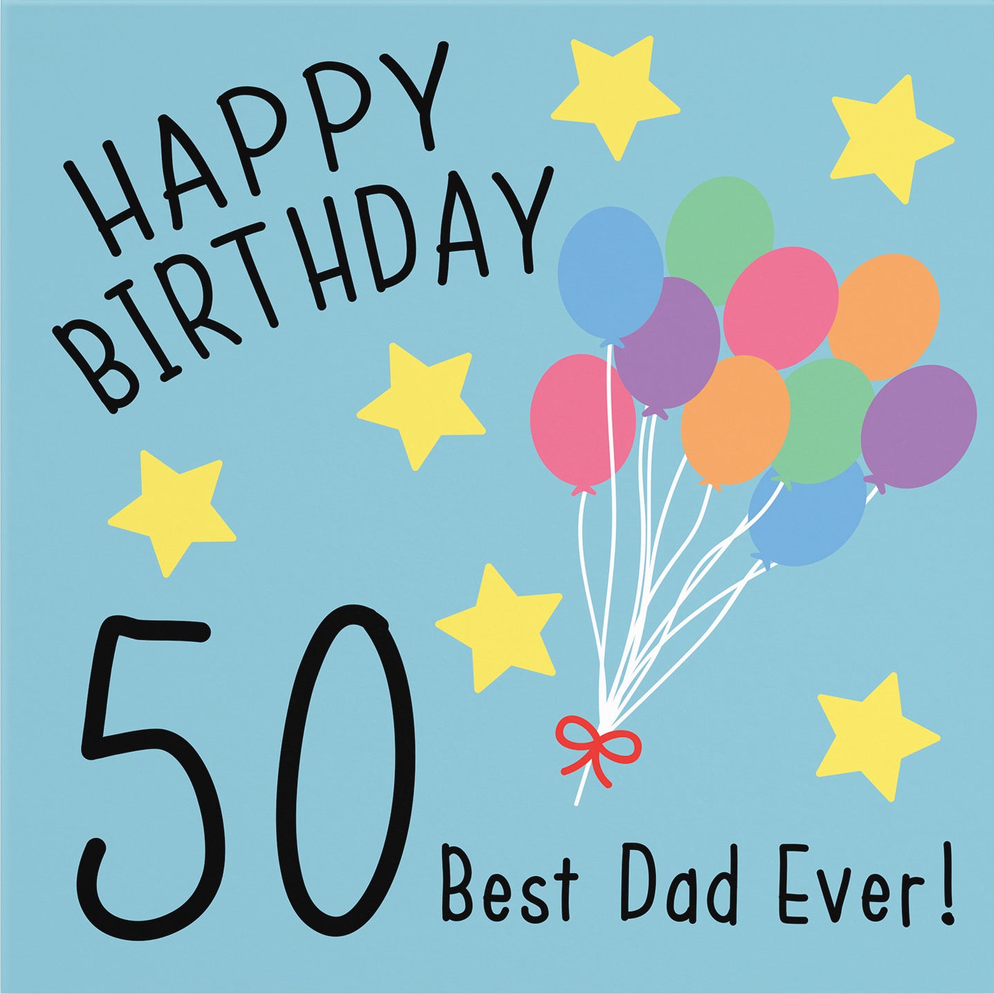 Large Dad 50th Birthday Card Original - Default Title (B0BBMWDLVH)