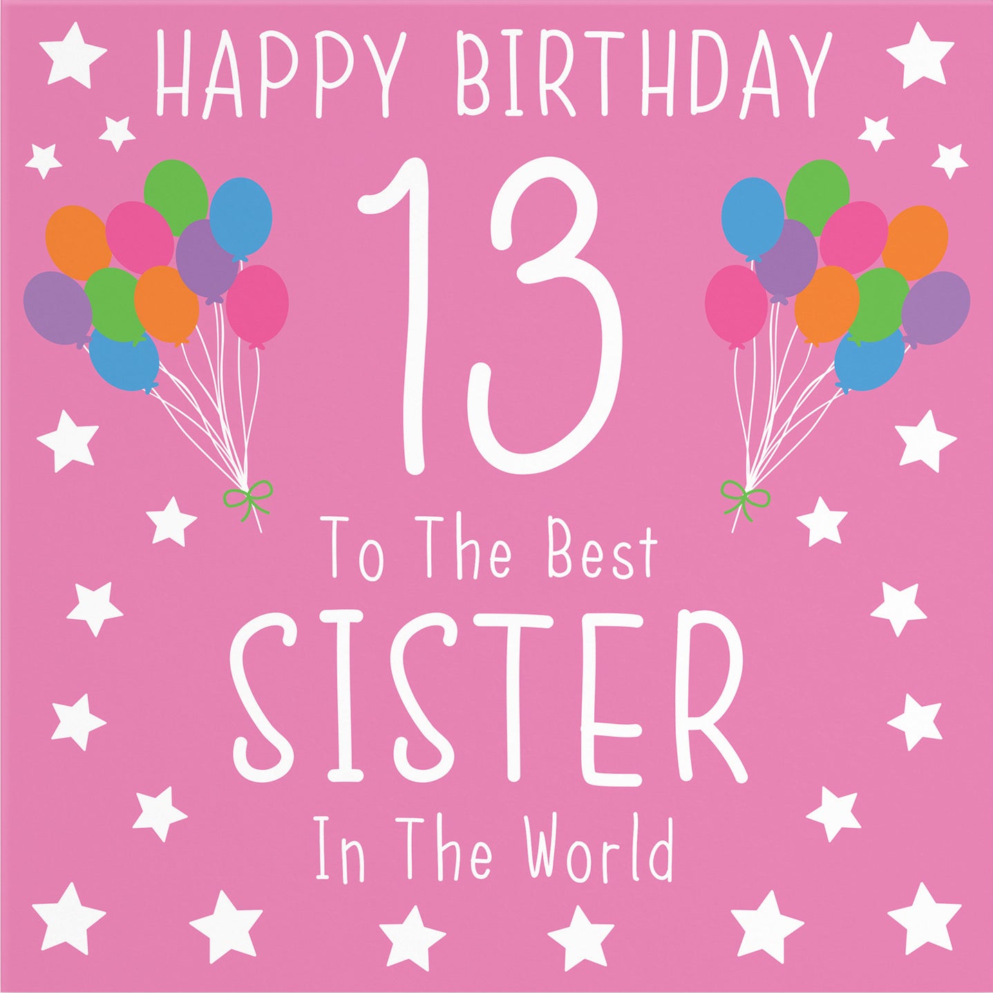 Large Sister 13th Birthday Card Iconic - Default Title (B0BBMWJPB7)