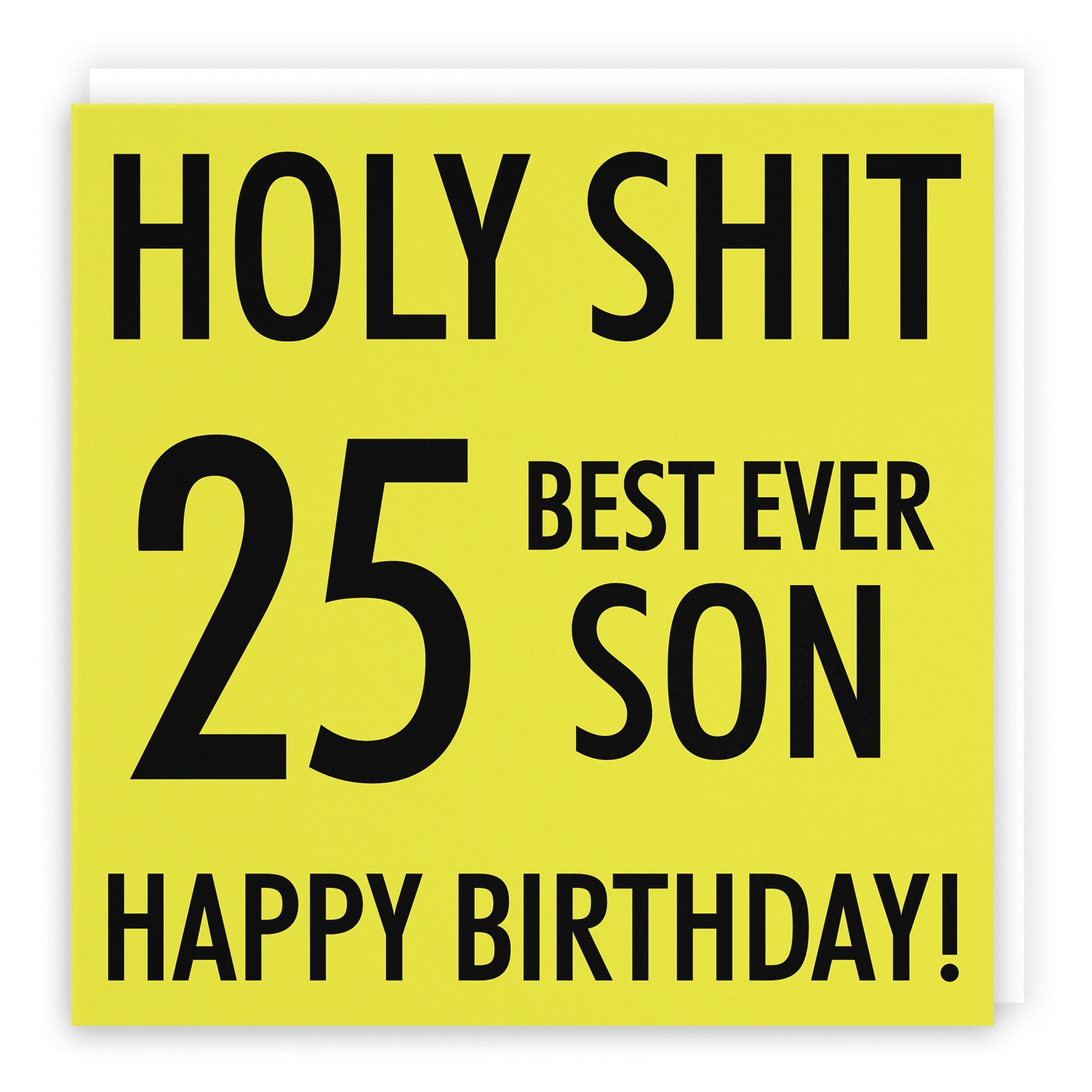 Large Son 25th Birthday Card Holy Shit - Default Title (B0BBMWJSDF)
