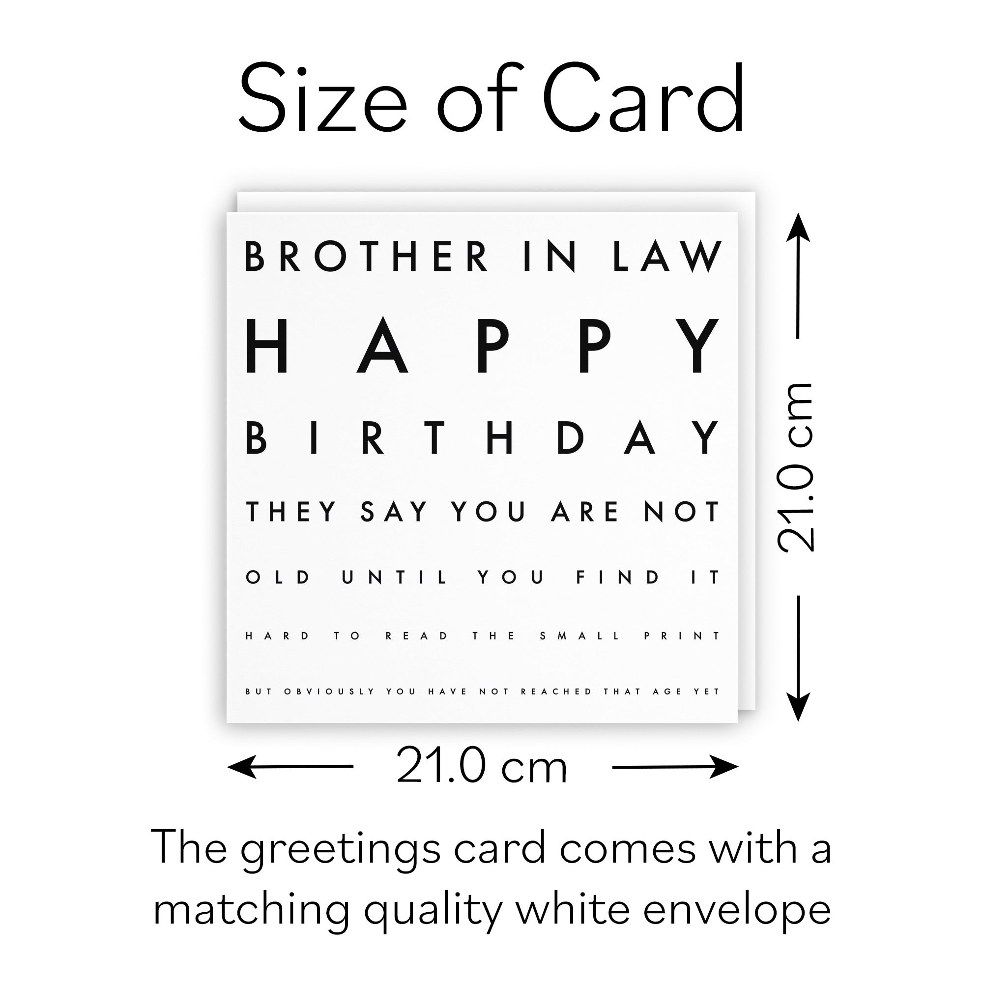 Large Brother In Law Birthday Card Letters - Default Title (B0BBMWN84Q)