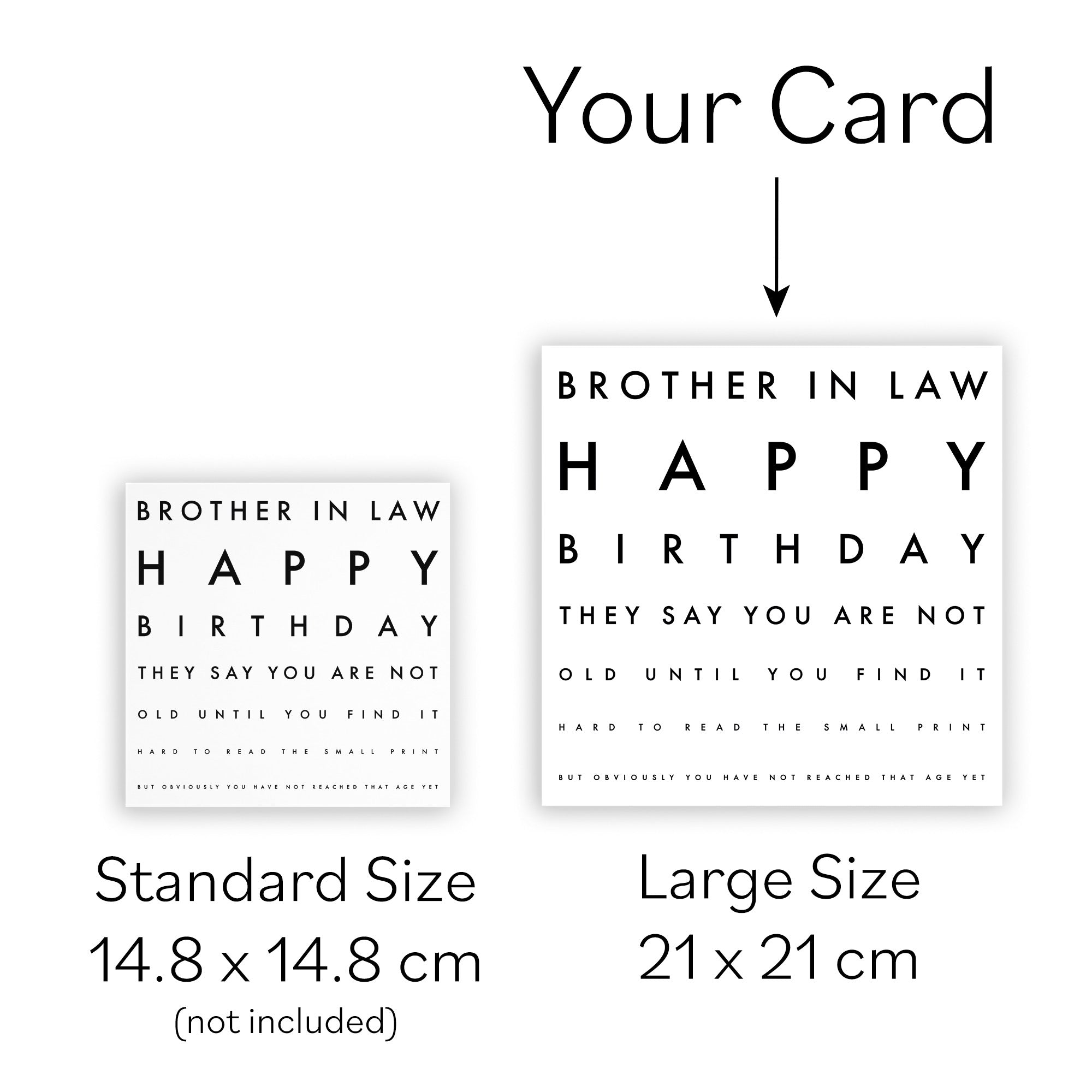 Large Brother In Law Birthday Card Letters - Default Title (B0BBMWN84Q)